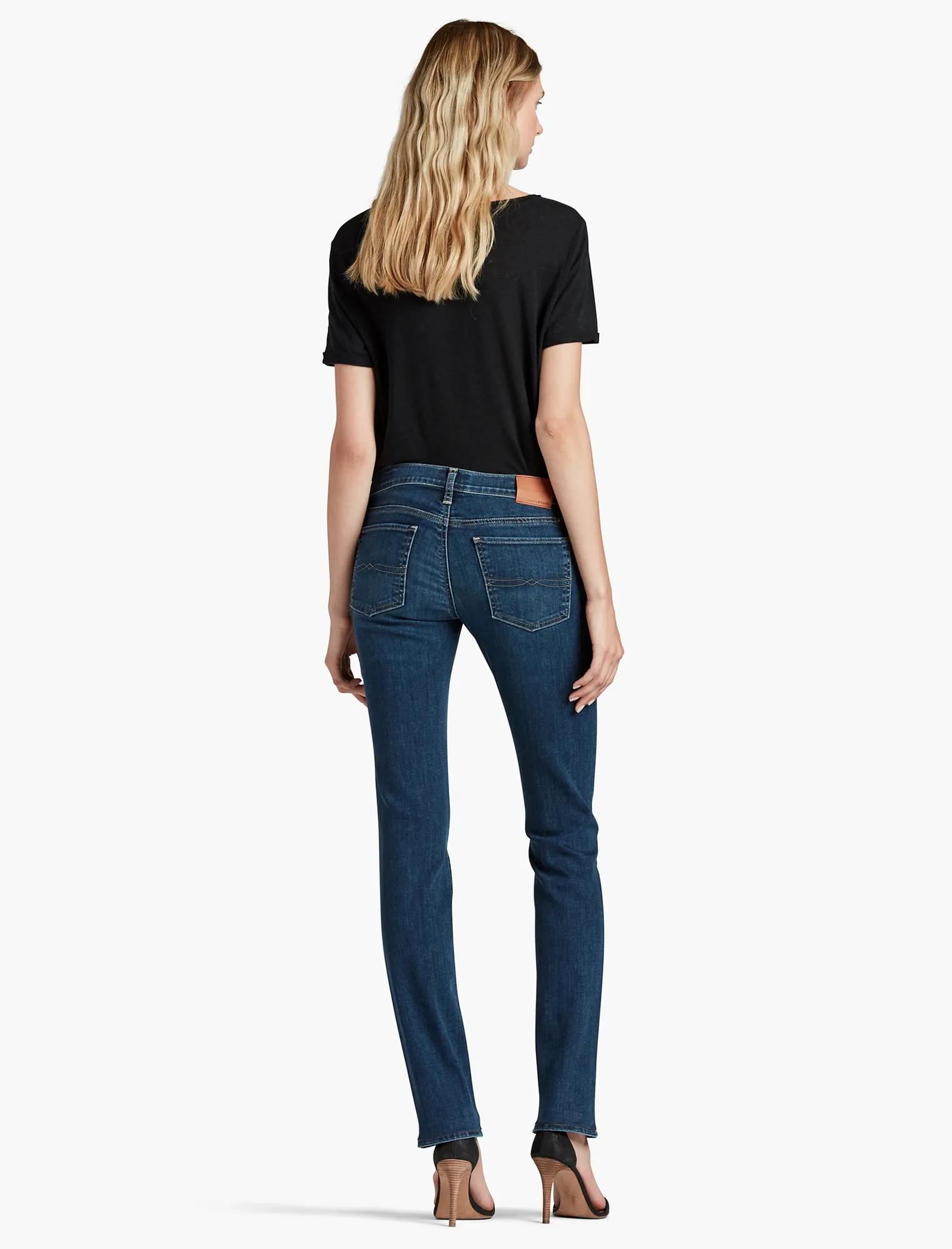 SWEET MID RISE STRAIGHT LEG JEAN IN LUCKY BLUE, image 3