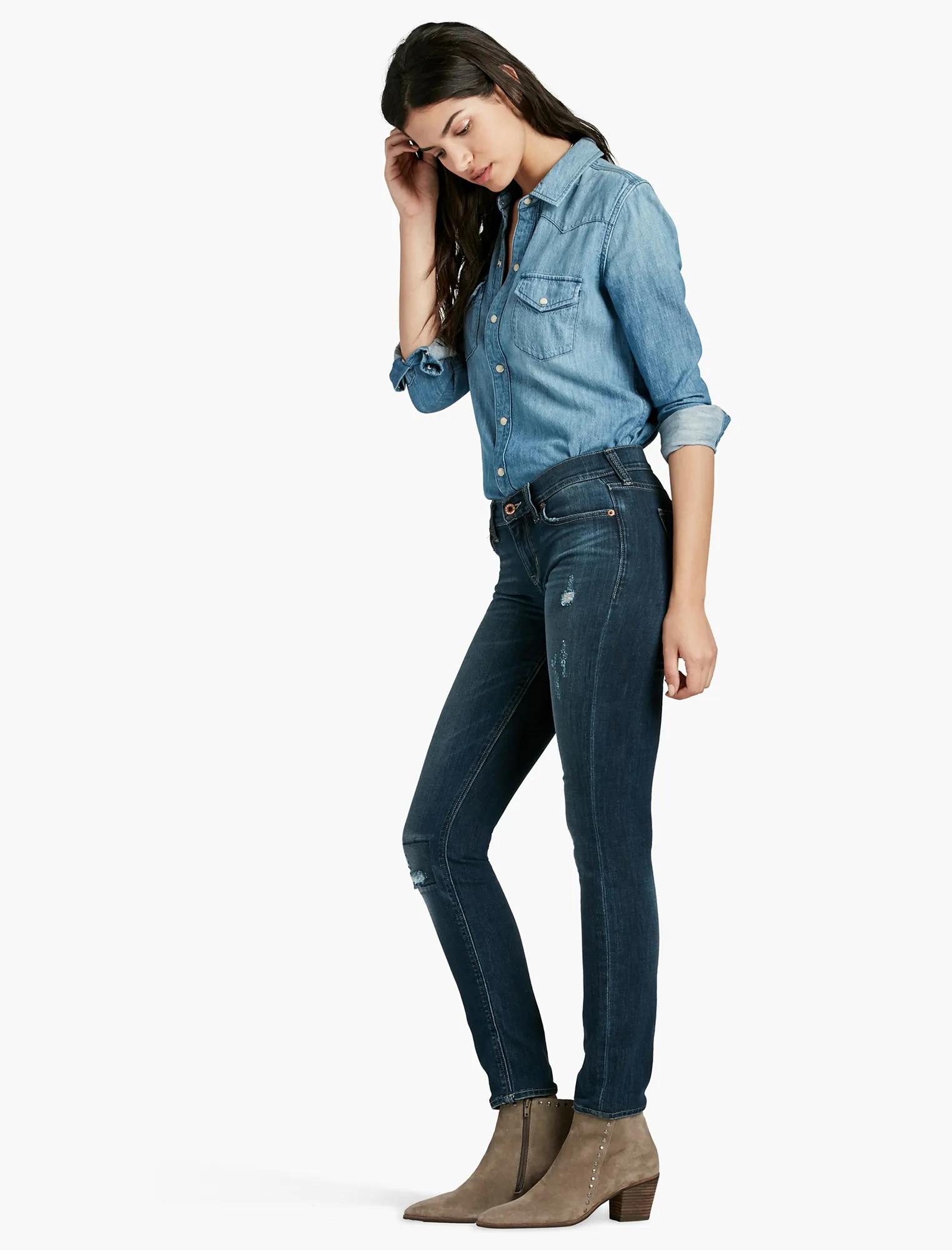 SOFIA MID RISE SKINNY JEAN IN REFLECTING POOL, image 2
