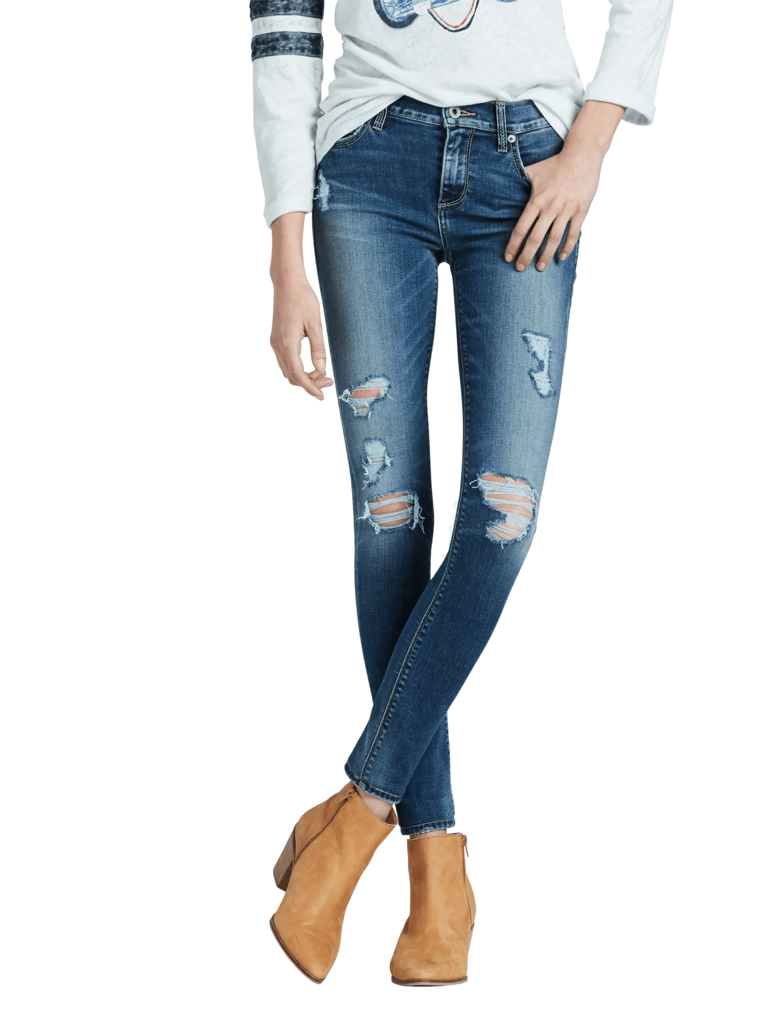 BROOKE MID RISE LEGGING JEAN IN HONEST, image 1