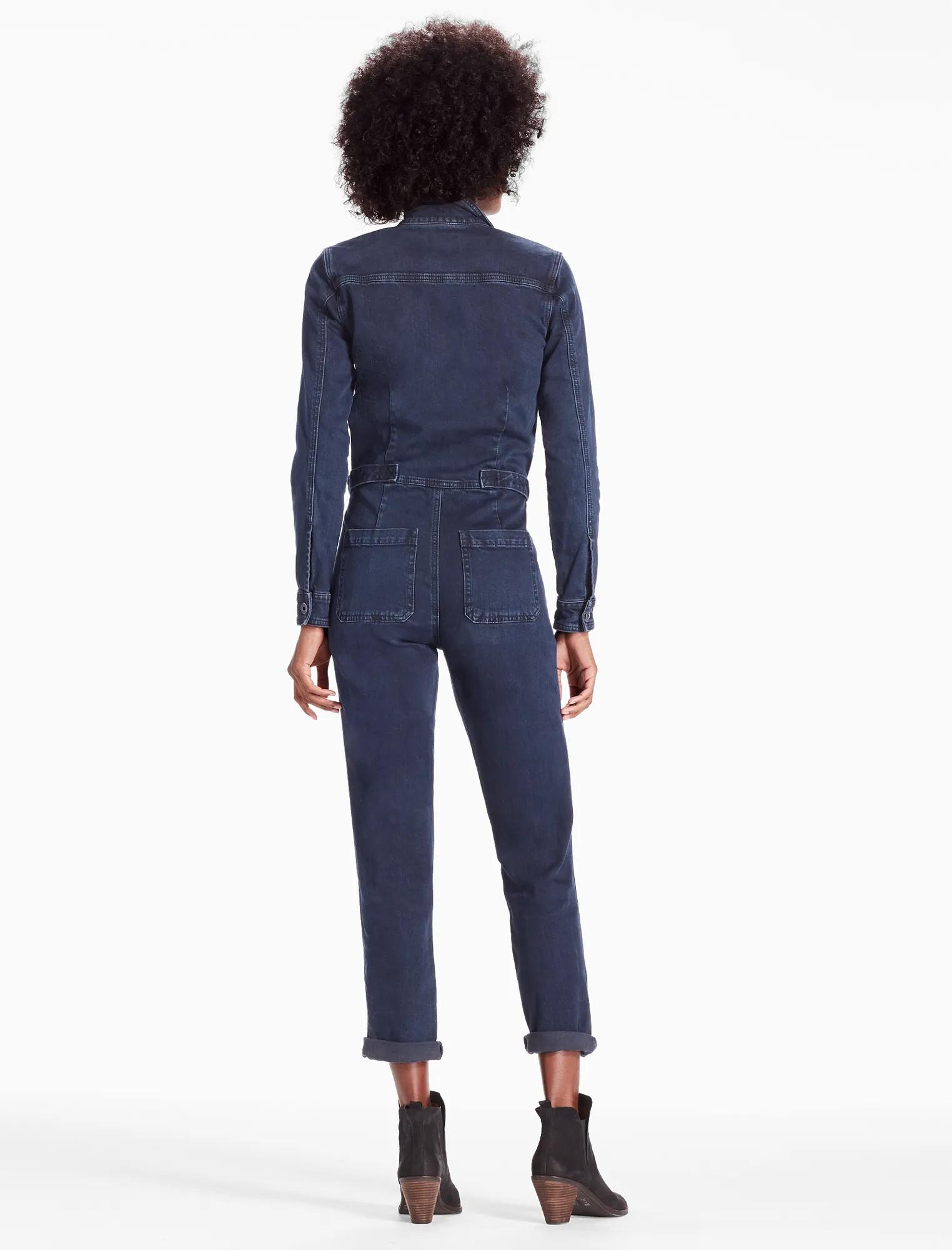 DENIM AVIATOR JUMPSUIT IN INGLESIDE, image 3
