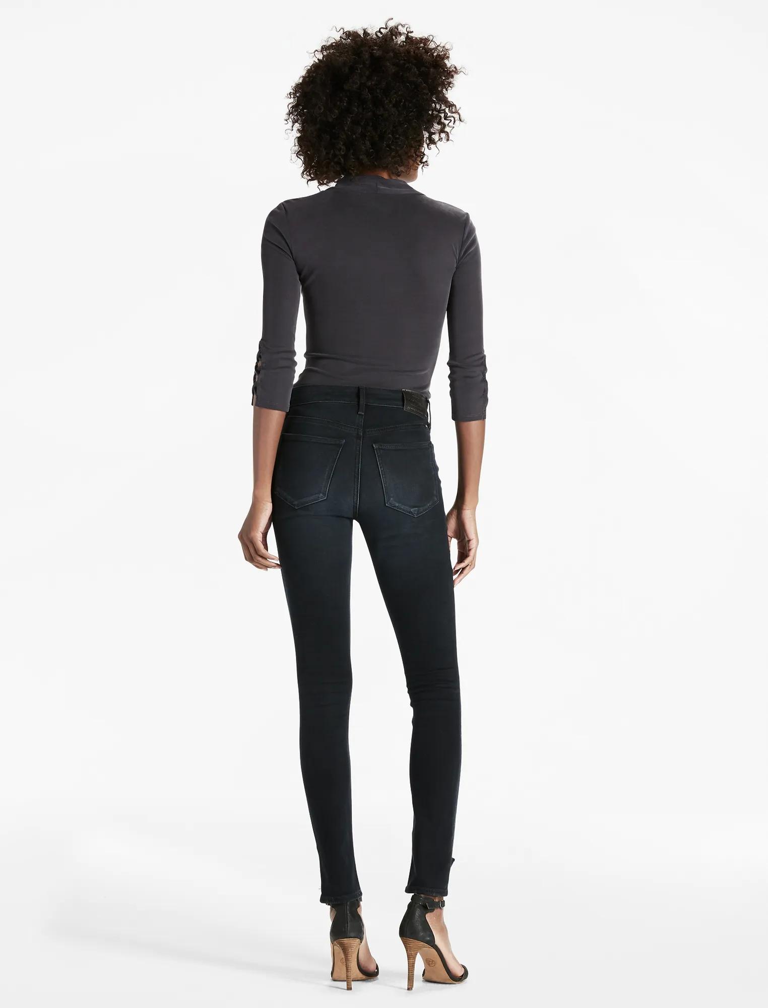 BRIDGETTE HIGH RISE STEP HEM SKINNY JEAN, image 3