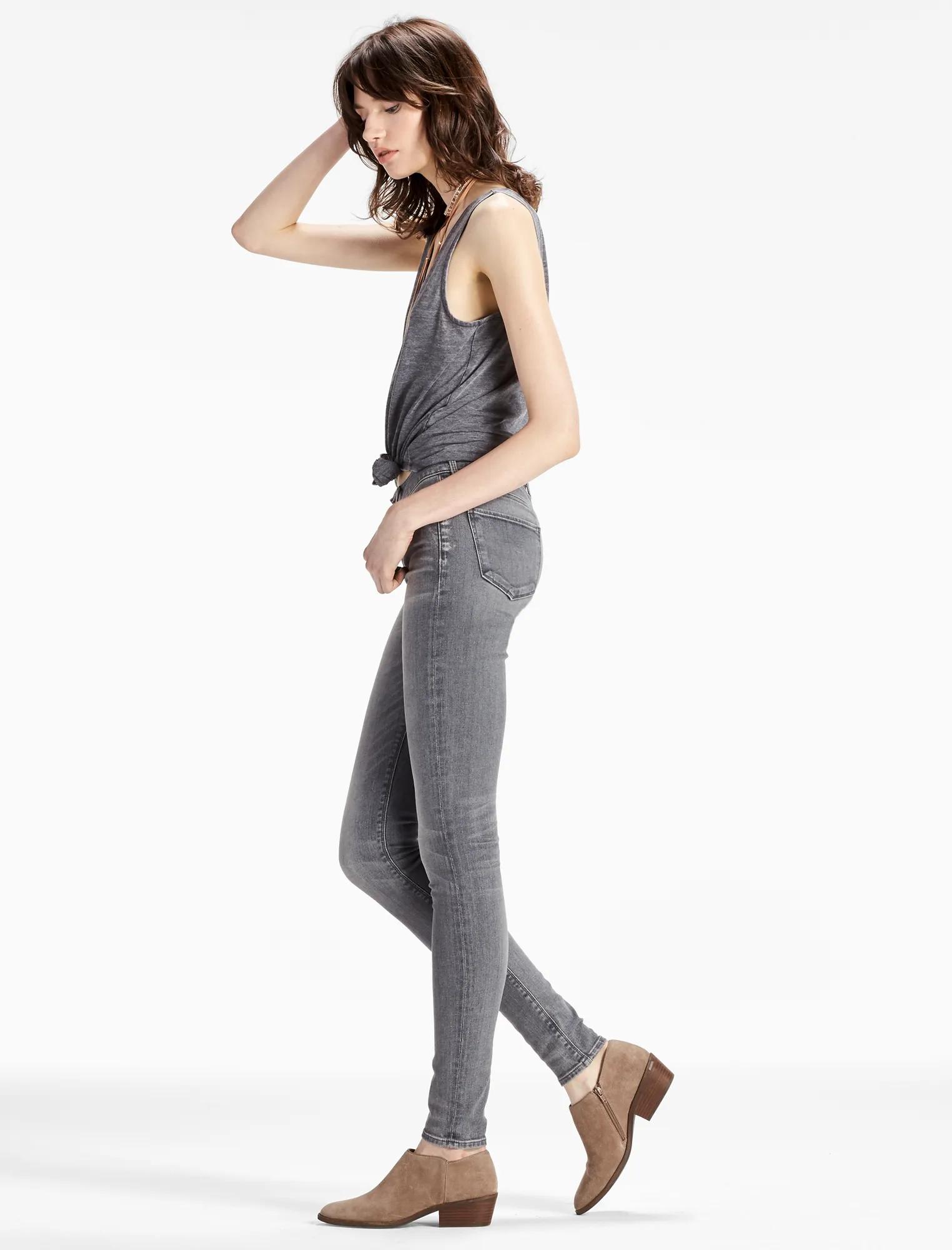 BROOKE MID RISE LEGGING JEAN IN CARMINE, image 2