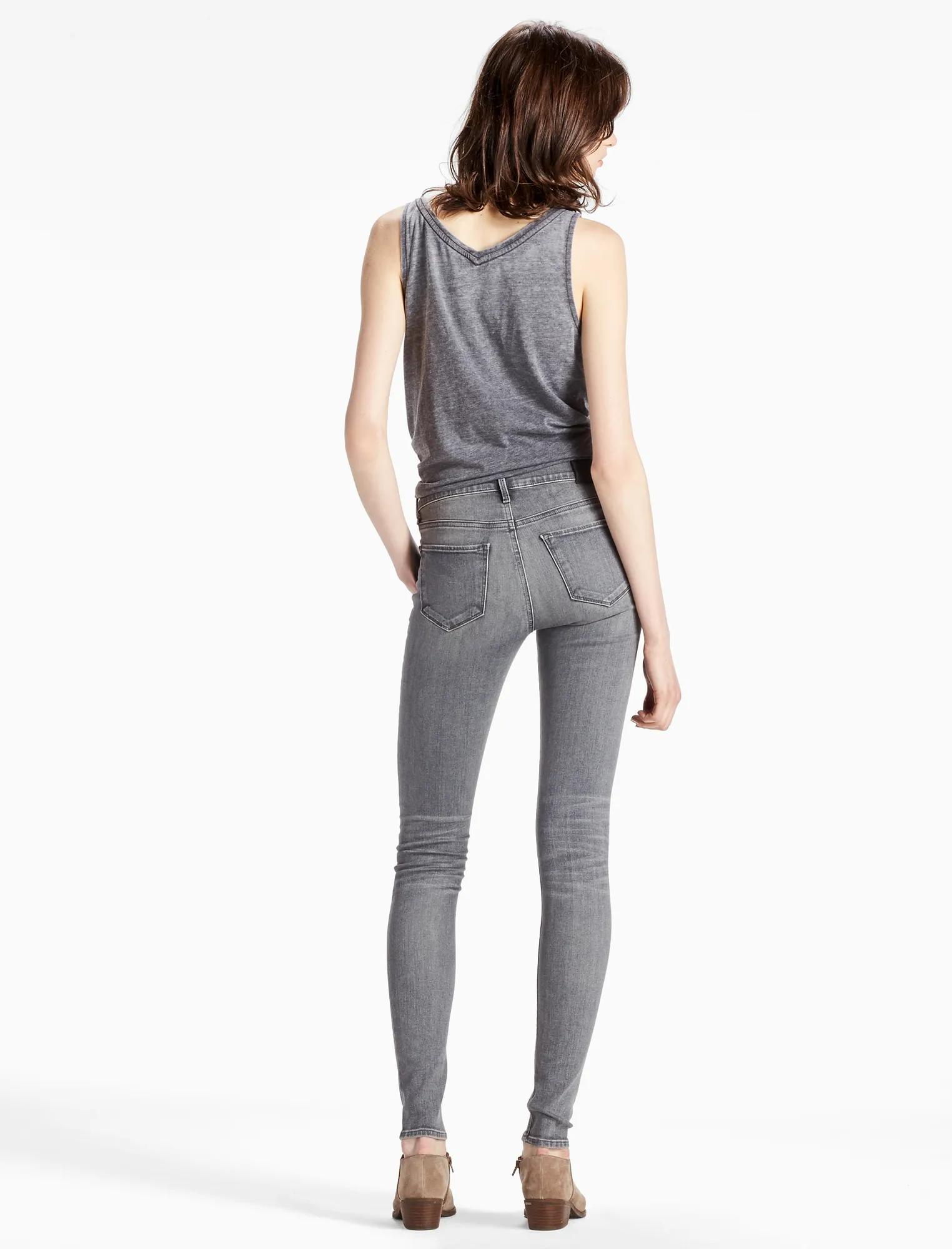 BROOKE MID RISE LEGGING JEAN IN CARMINE, image 3