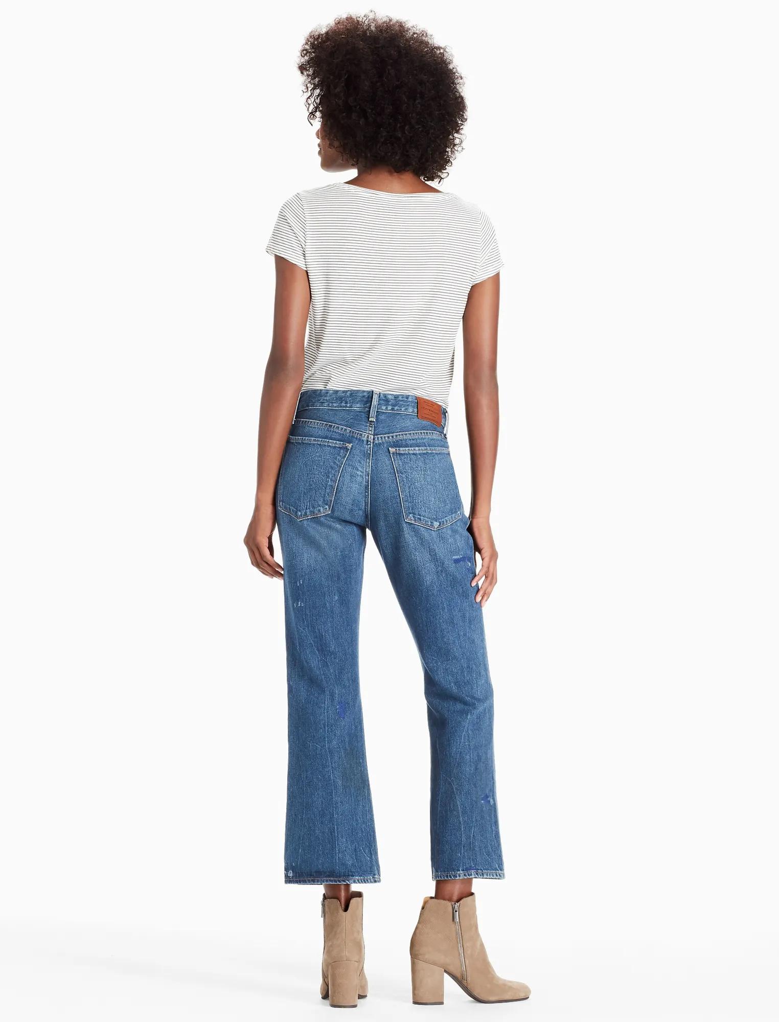 BRIDGETTE CROP FLARE JEAN IN ASTRAY, image 3