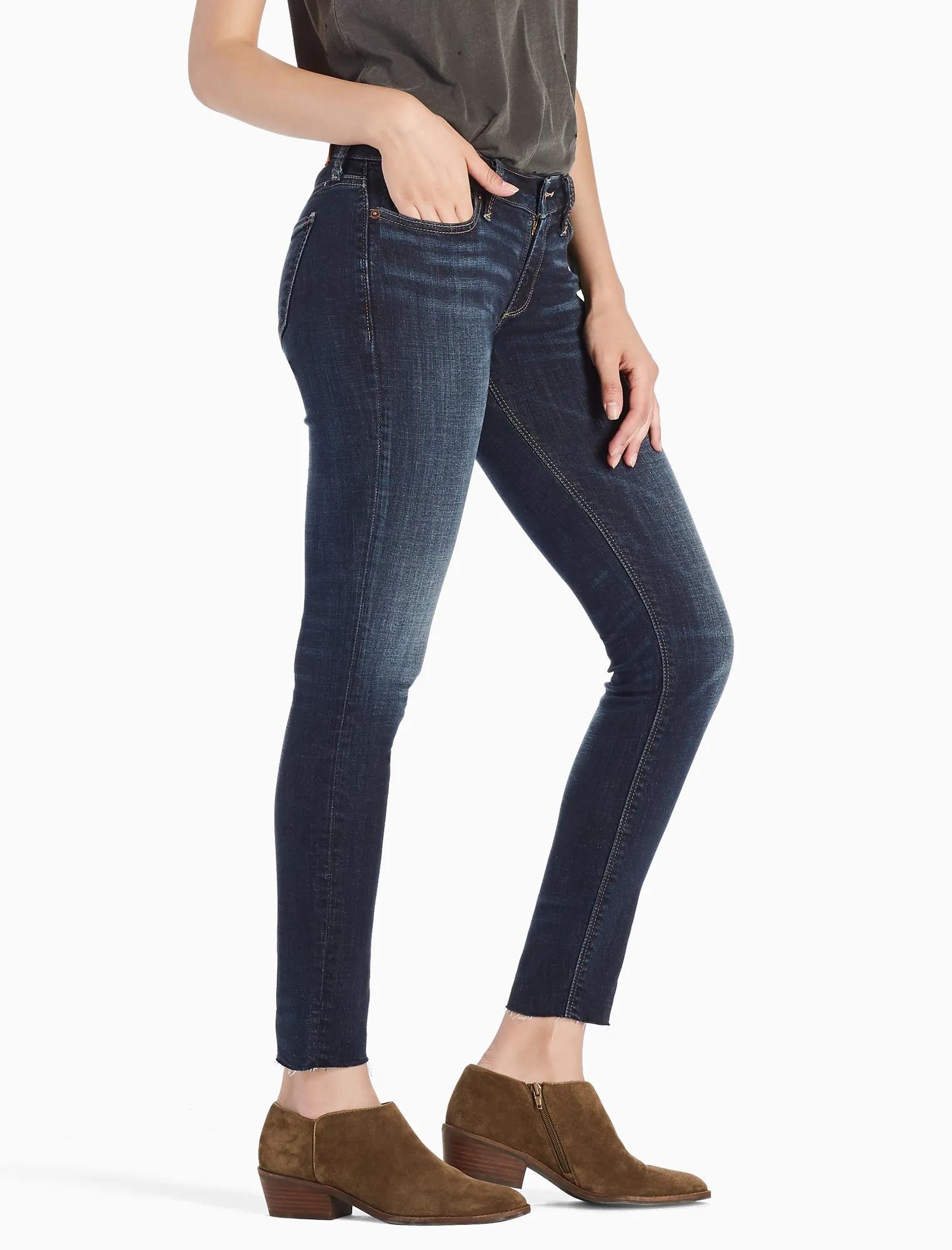 SASHA SUPER SKINNY MID RISE LEGGING JEAN IN DEER PARK, image 1