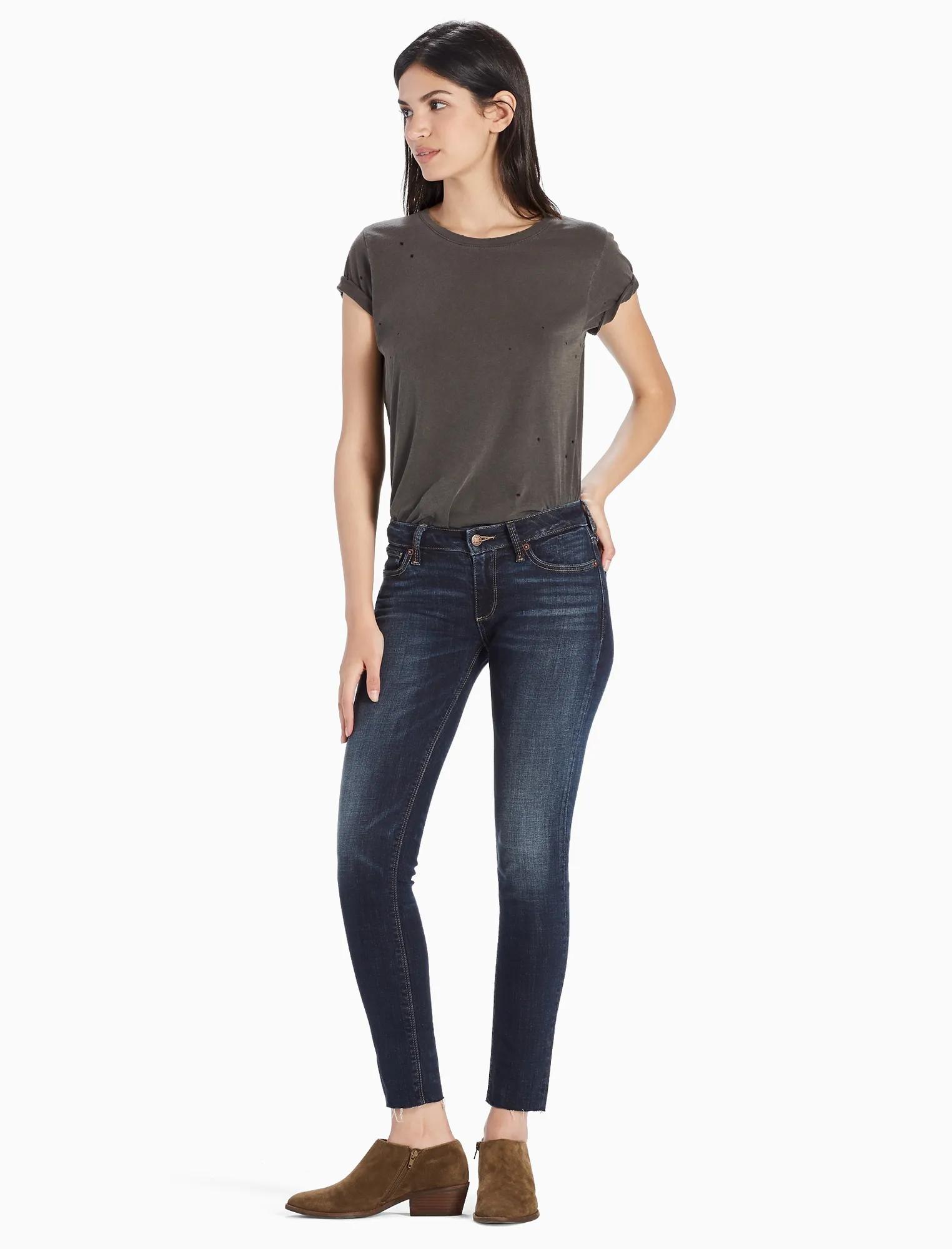 SASHA SUPER SKINNY MID RISE LEGGING JEAN IN DEER PARK, image 2