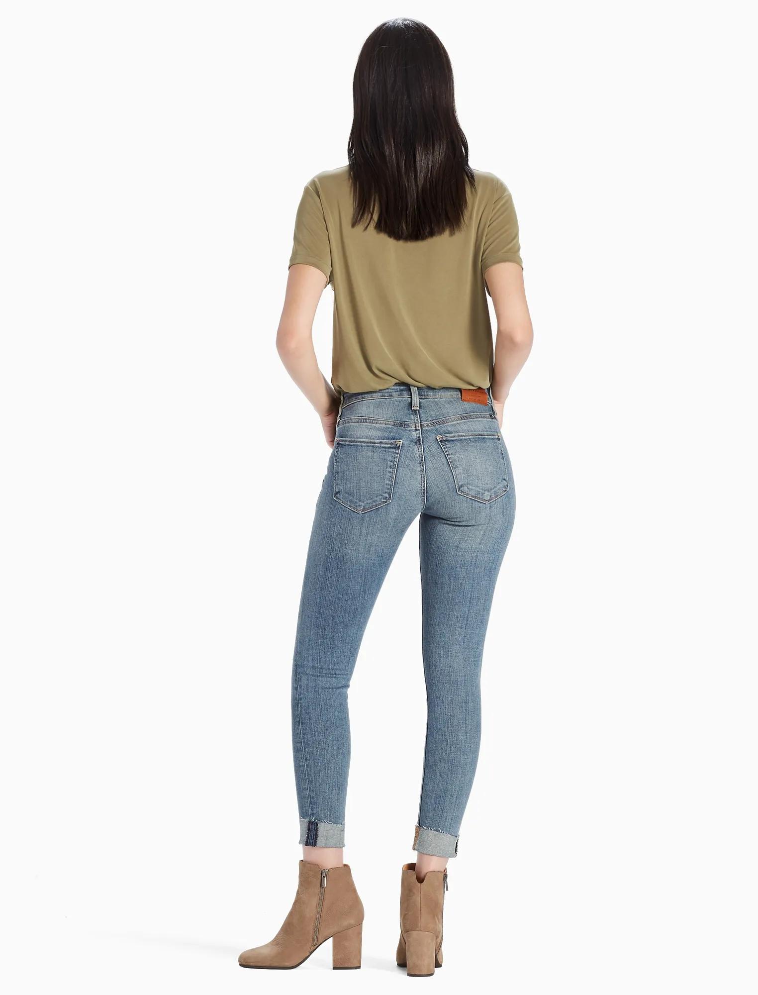 SASHA SUPER SKINNY MID RISE RIP & REPAIR LEGGING JEAN, image 3