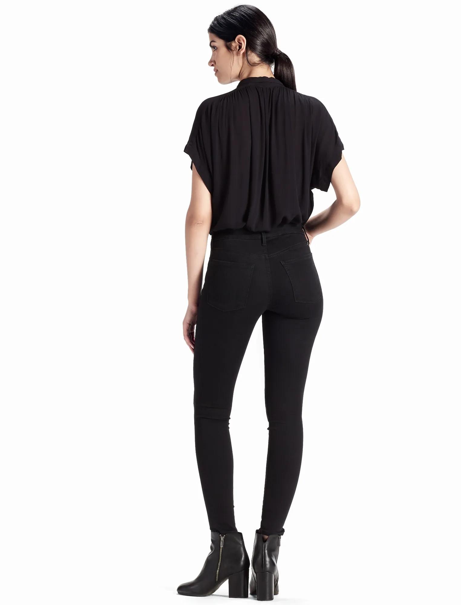 SASHA SUPER SKINNY MID RISE LEGGING JEAN IN BOHEMIAN BLACK, image 3