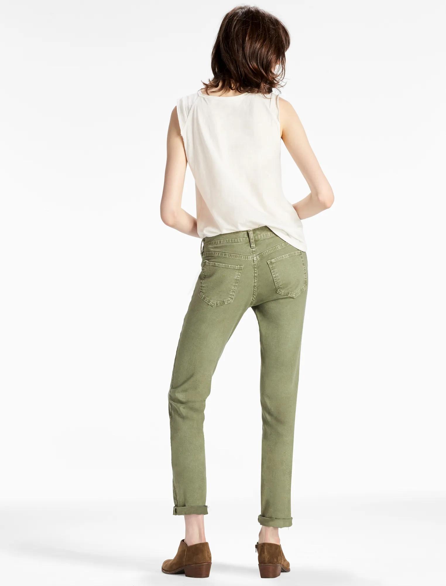SIENNA MID RISE UTILITY PANT IN ARMY GREEN, image 3