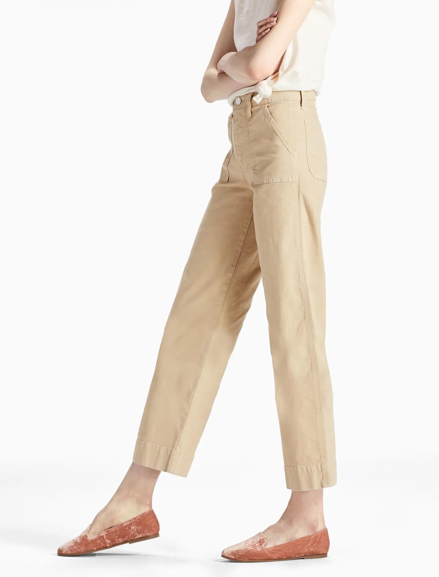 WIDE LEG UTILITY CROP JEAN, image 1