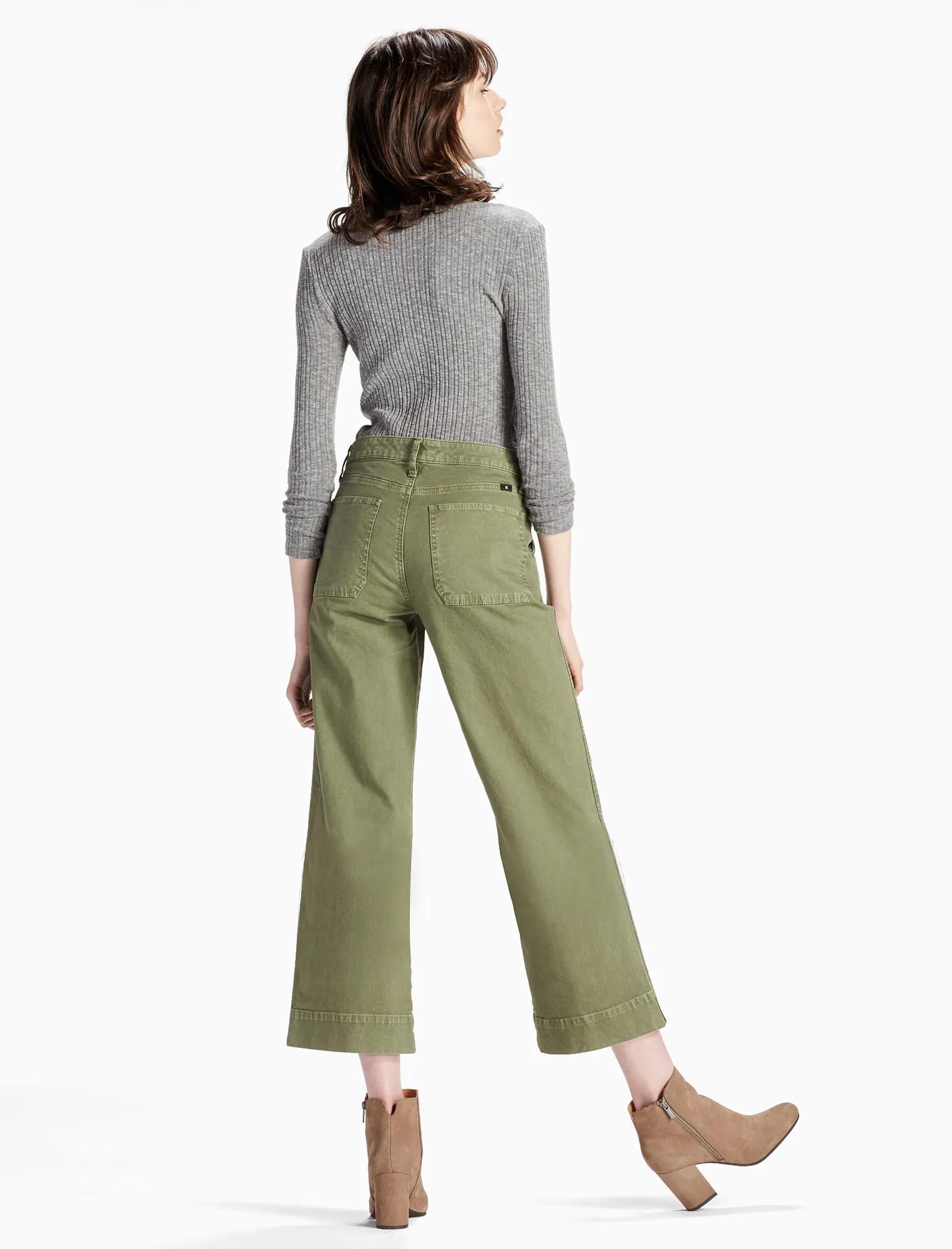 WIDE LEG UTILITY CROP JEAN, image 3