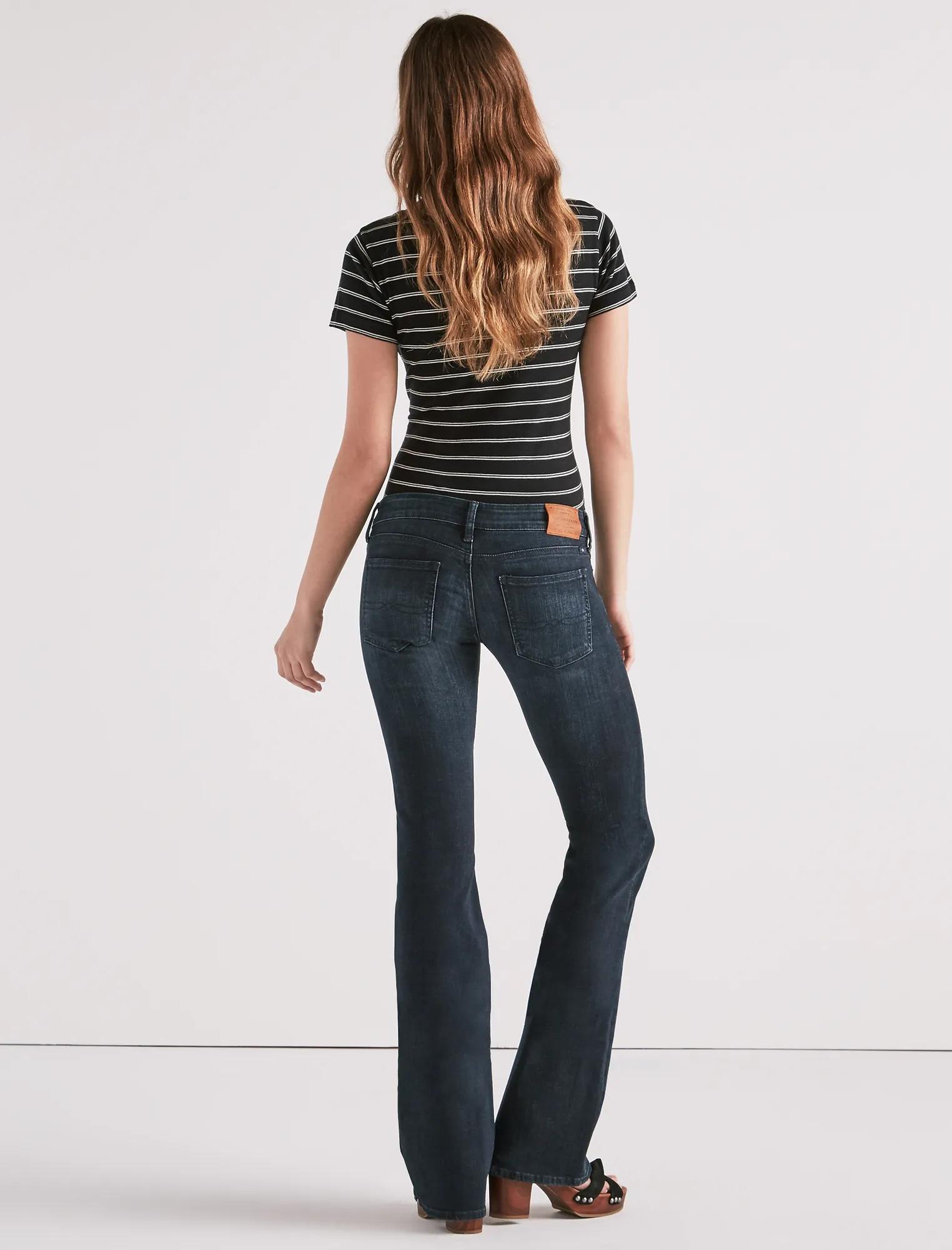 LIL MAGGIE LOW RISE FLARE JEAN IN HUXLEY, image 3