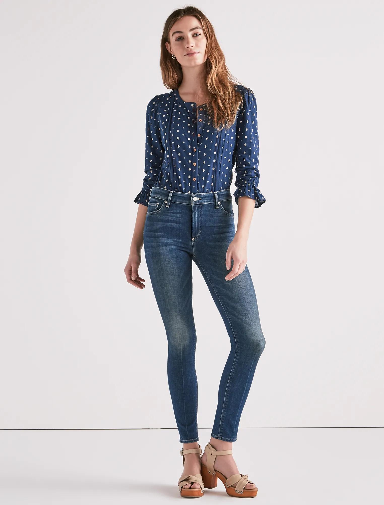 BRIDGETTE HIGH RISE SKINNY JEAN IN LEAGUE CITY, image 2