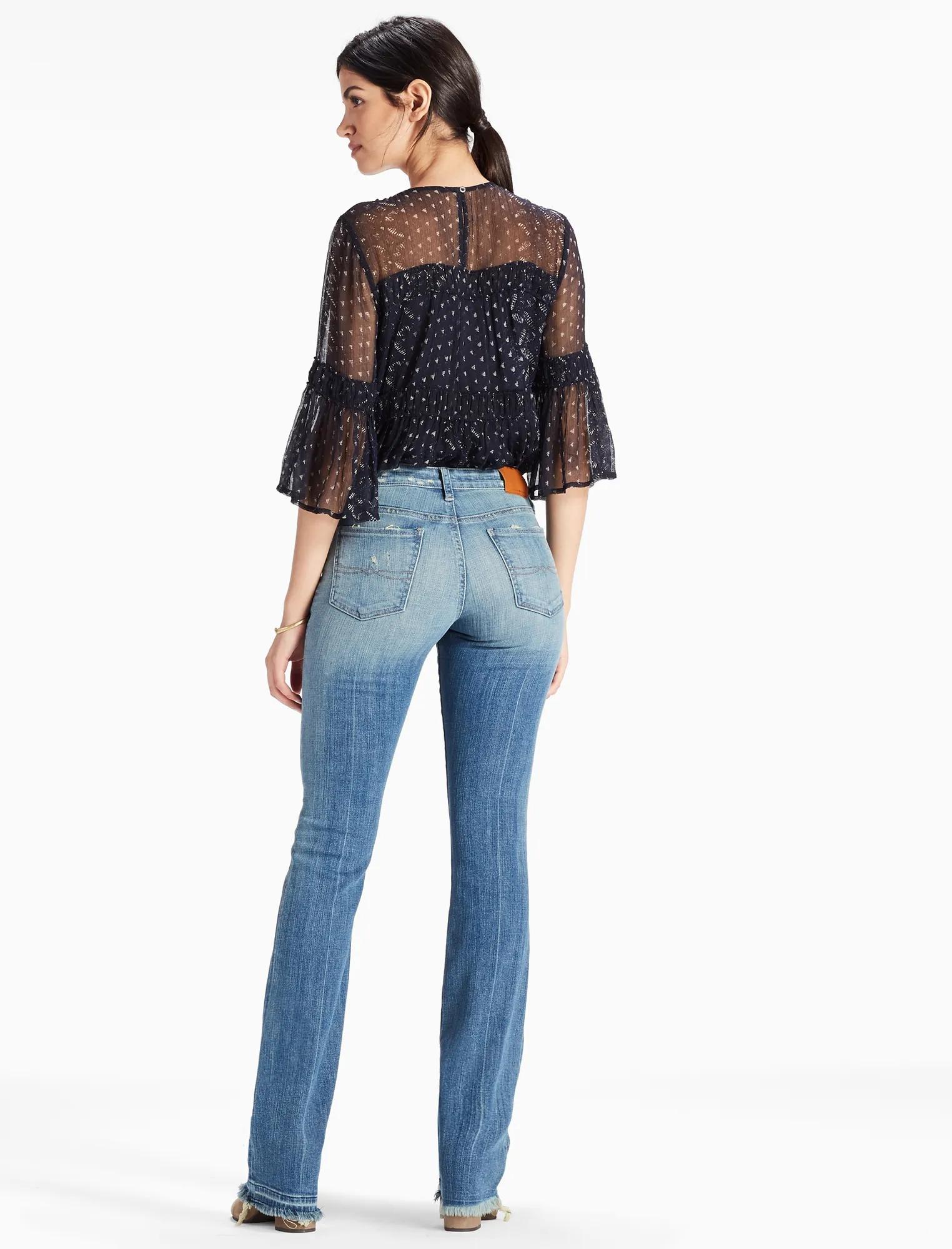 SWEET MID RISE RELEASED HEM BOOTCUT JEAN, image 3