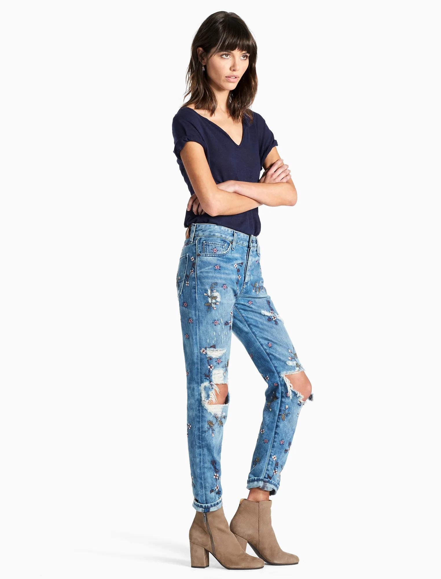 SIENNA MID RISE SLIM BOYFRIEND JEAN, image 2