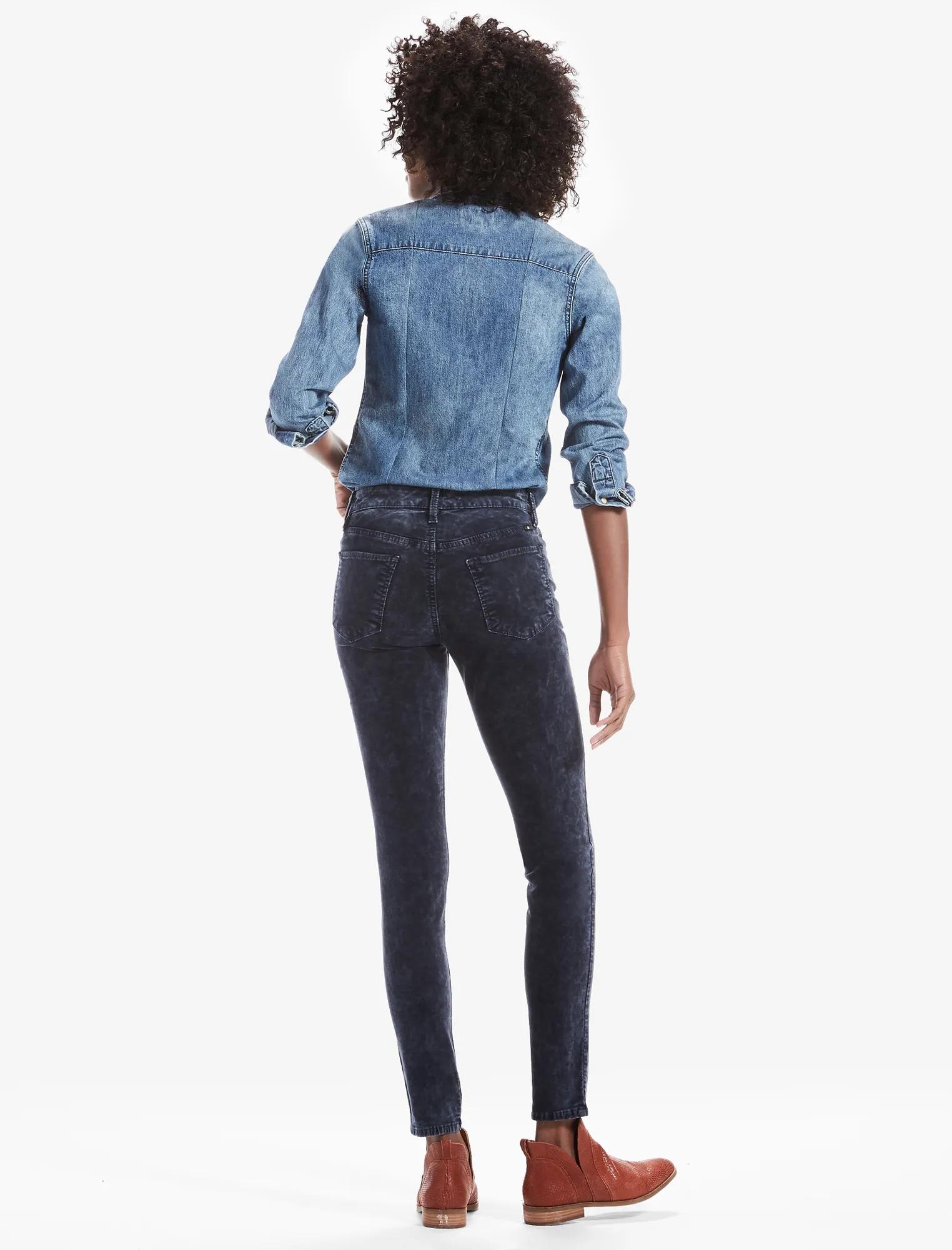 BROOKE SUPER SKINNY JEAN IN BLUE VELVET, image 3