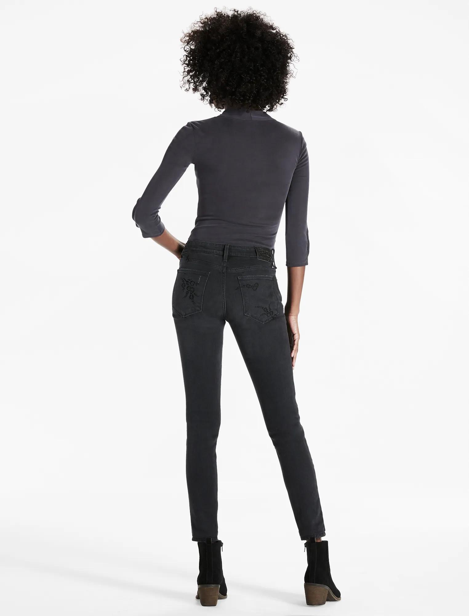 AVA SKINNY JEAN WITH VELVET FLOCKING, image 3