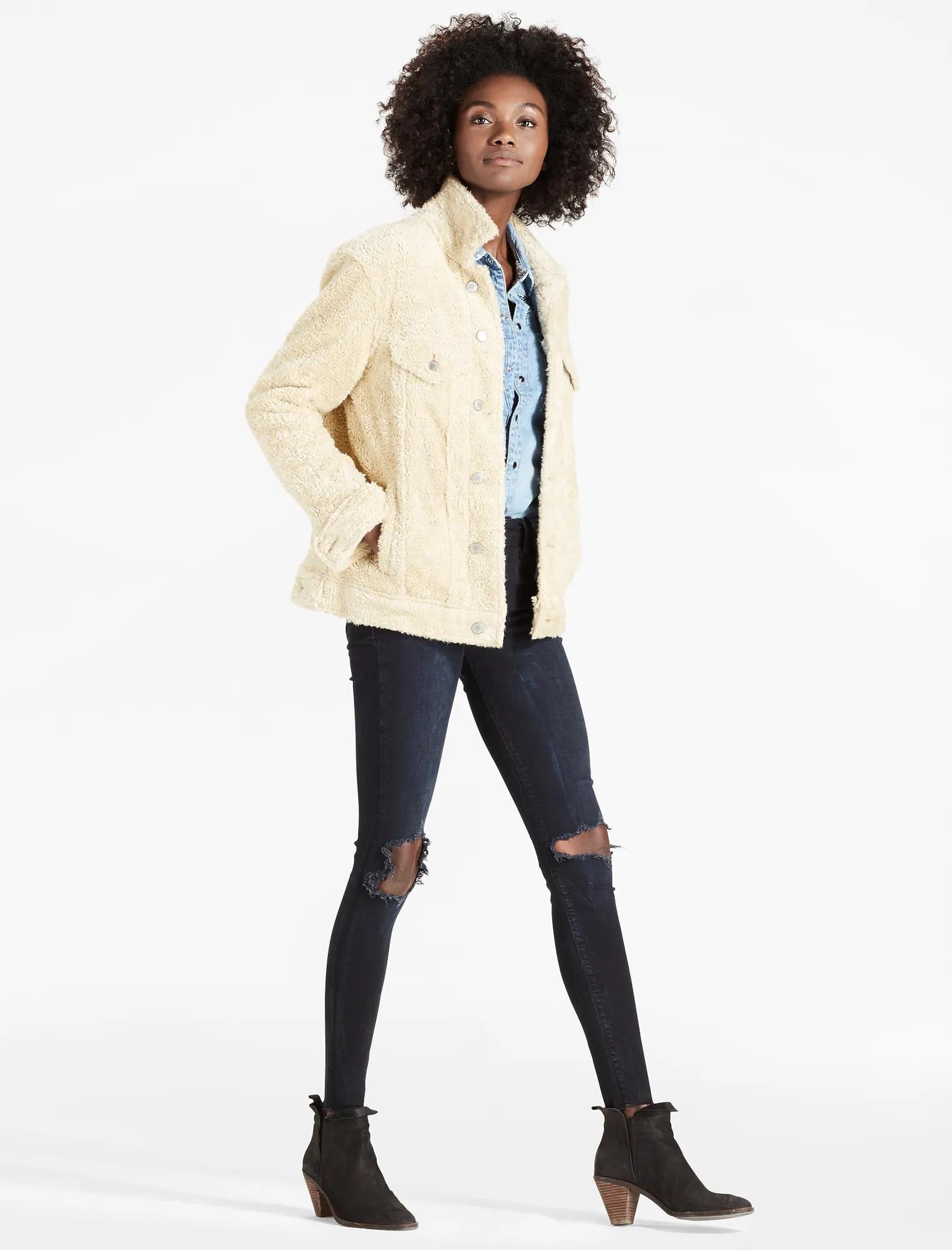 TEDDY BOYFRIEND DENIM TRUCKER JACKET, image 2