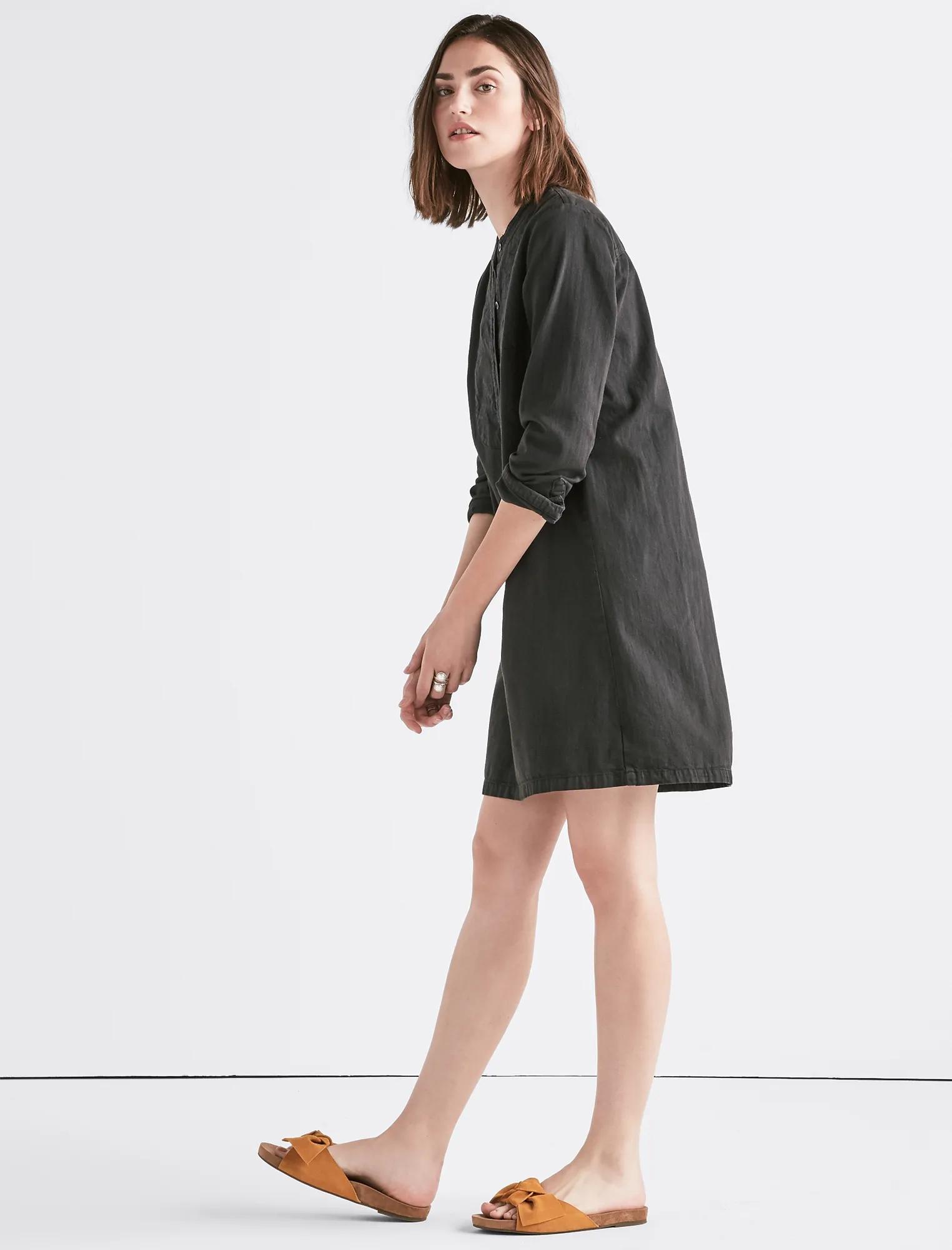 DENIM POPOVER DRESS, image 2