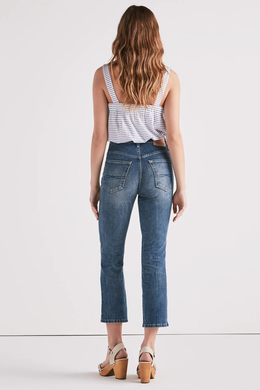 LUCKY PINS HIGH RISE CROPPED JEAN, image 3