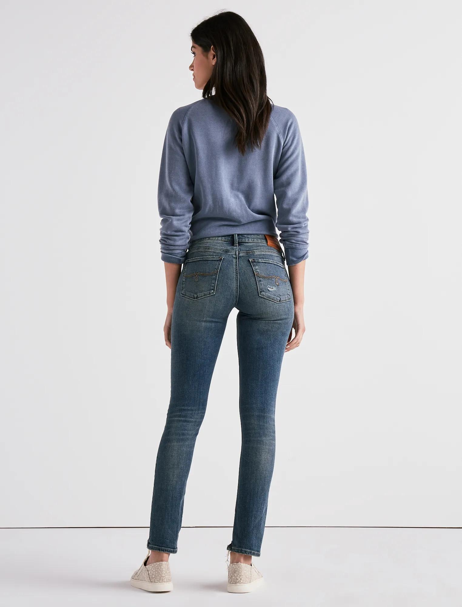 LOLITA MID RISE SKINNY JEAN WITH FRONT CHEW, image 3