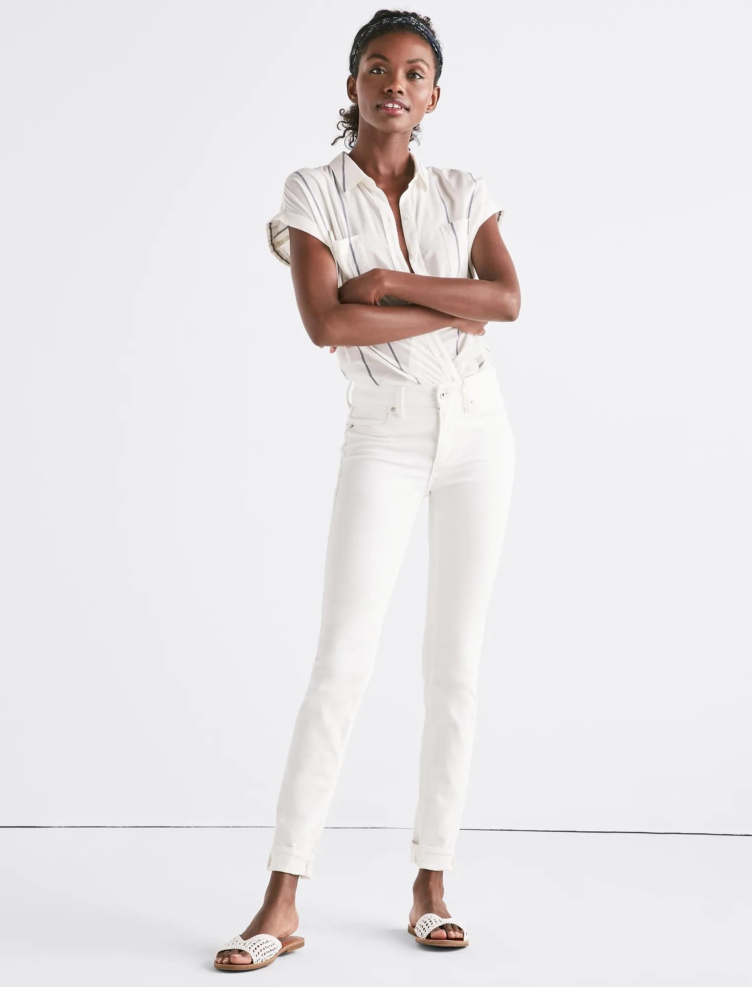 HAYDEN HIGH RISE SCULPTING JEAN IN CREMA, image 4