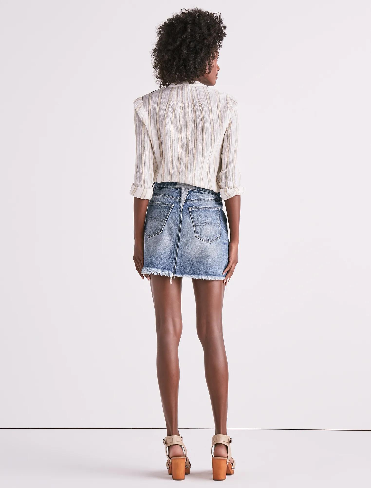 OLD FAVORITE DENIM MINI SKIRT, image 3