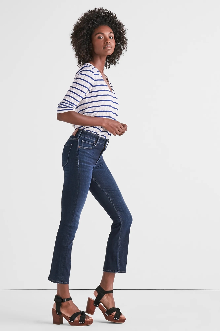 BRIDGETTE CROPPED BOOT JEAN IN TWILIGHT BLUE, image 2