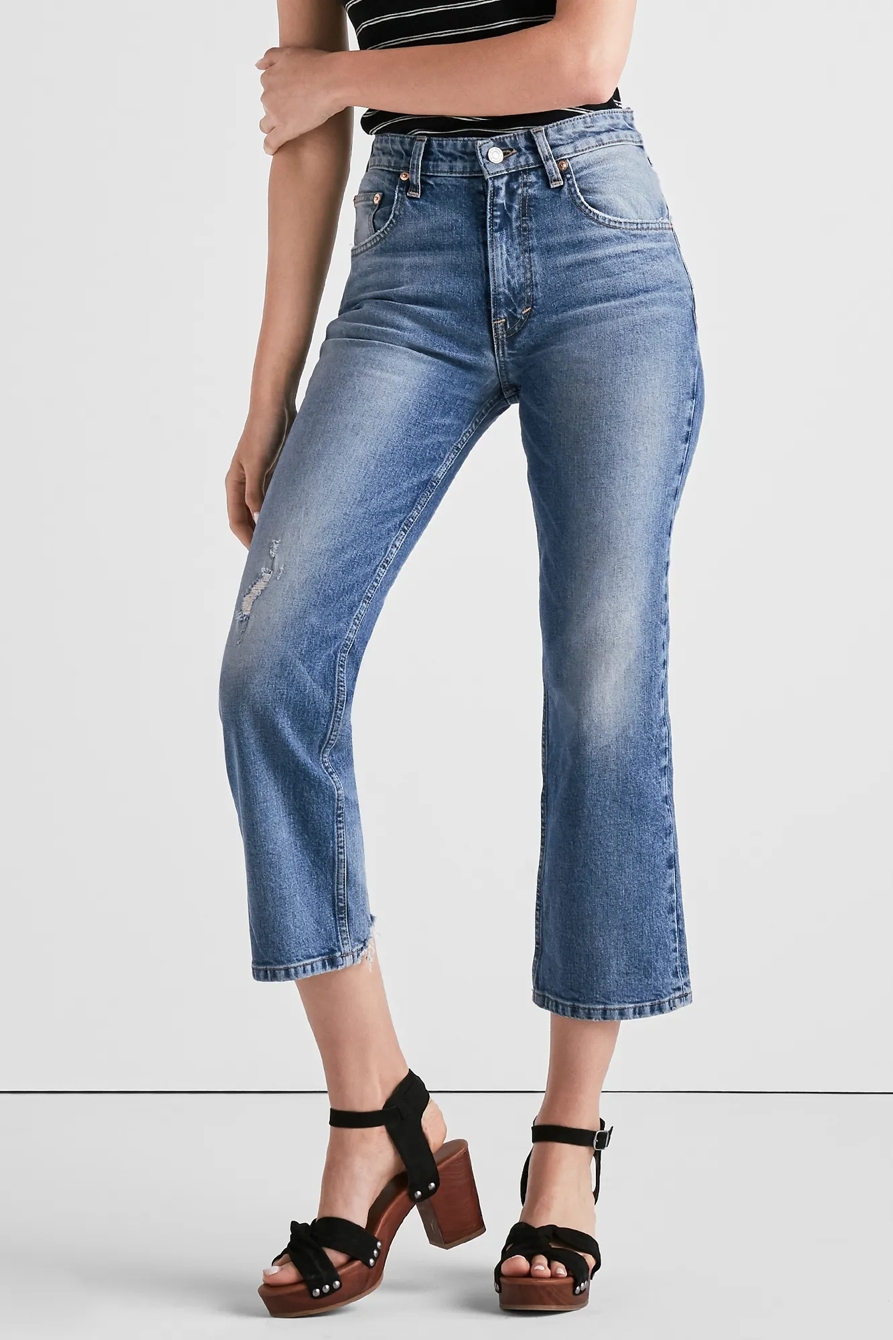 LUCKY PINS CROPPED BOOT JEAN IN PUERTO DE LUNA, image 2