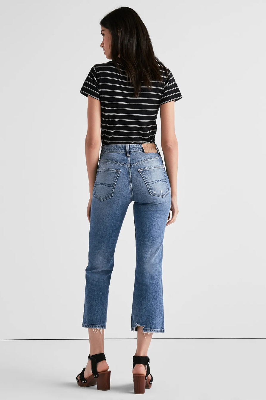 LUCKY PINS CROPPED BOOT JEAN IN PUERTO DE LUNA, image 3