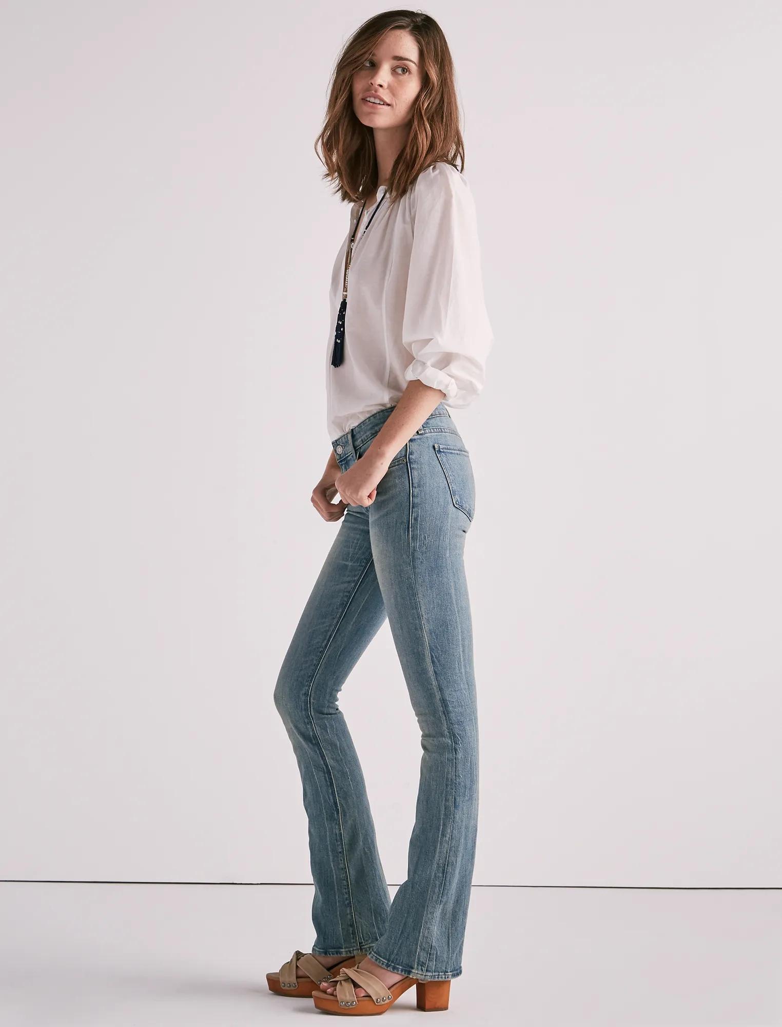 STELLA LOW RISE BOOTCUT JEAN IN WATERSTOP, image 2