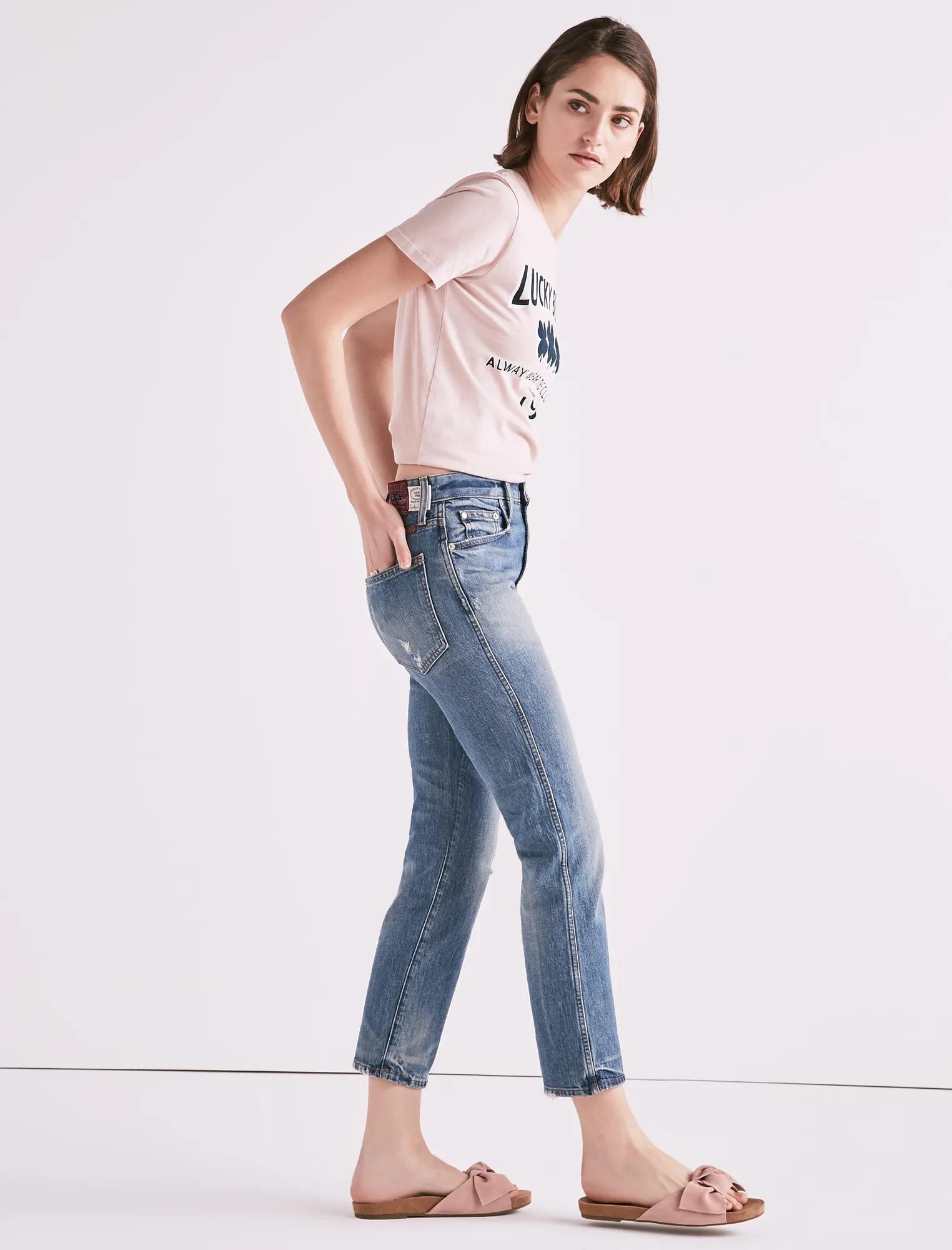 MADE IN L.A. LUCKY PINS HIGH RISE JEAN IN WILKINS, image 1