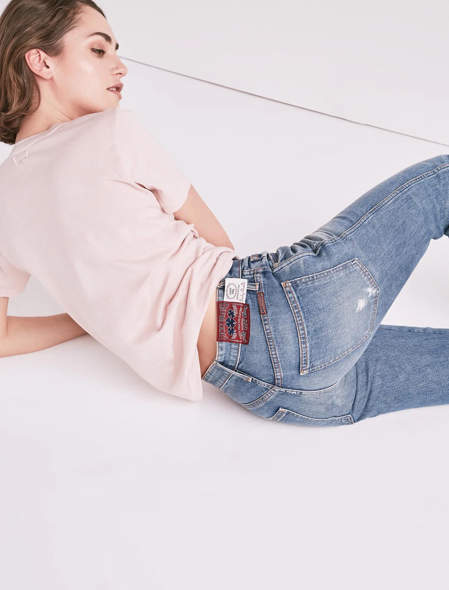 MADE IN L.A. LUCKY PINS HIGH RISE JEAN IN WILKINS, image 4