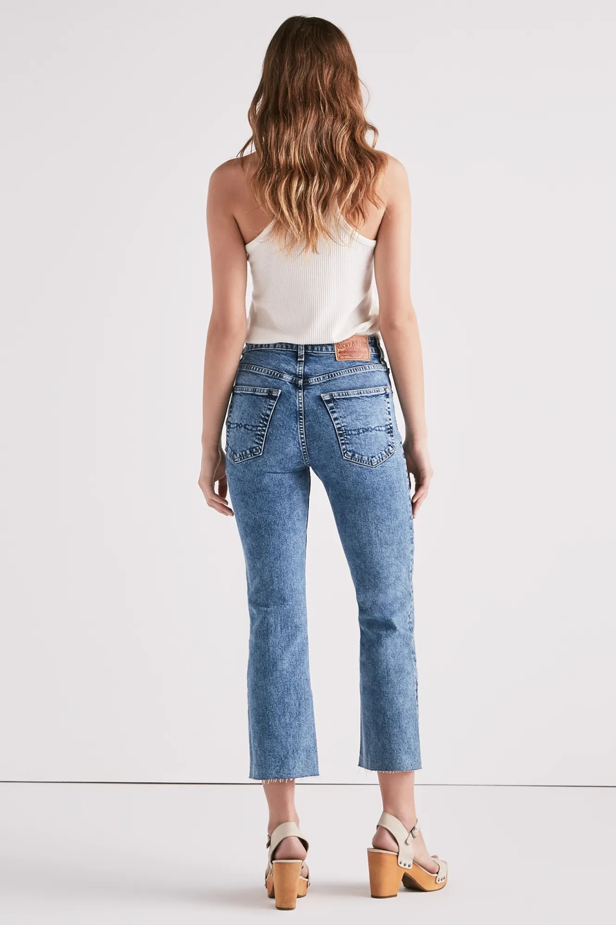 LUCKY PINS HIGH RISE CROPPED JEAN WITH EMBROIDERY, image 2