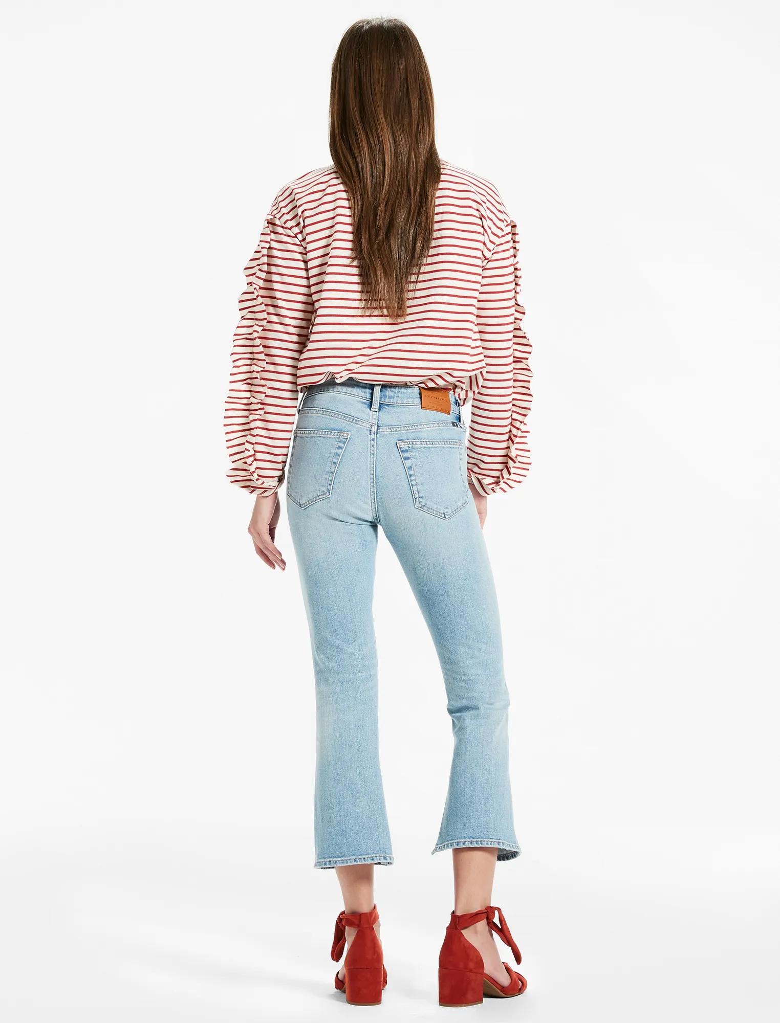 BRIDGETTE HIGH RISE JEAN WITH SIDE SLIT, image 3