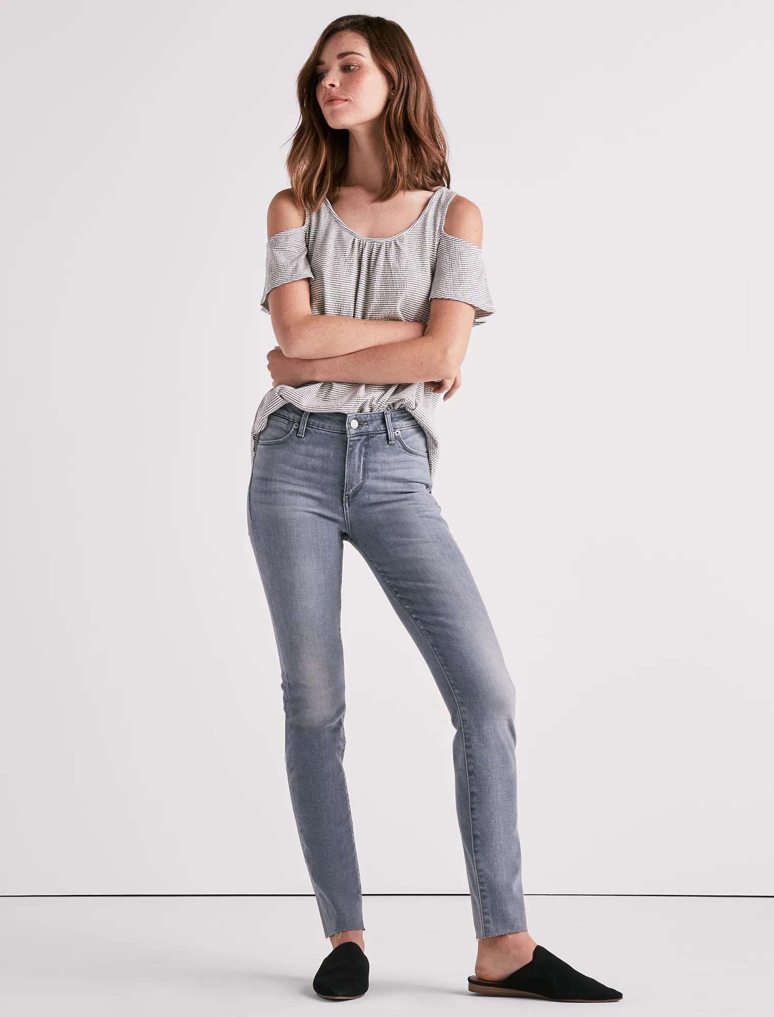 HAYDEN HIGH RISE SKINNY JEAN IN JUNE GLOOM, image 2