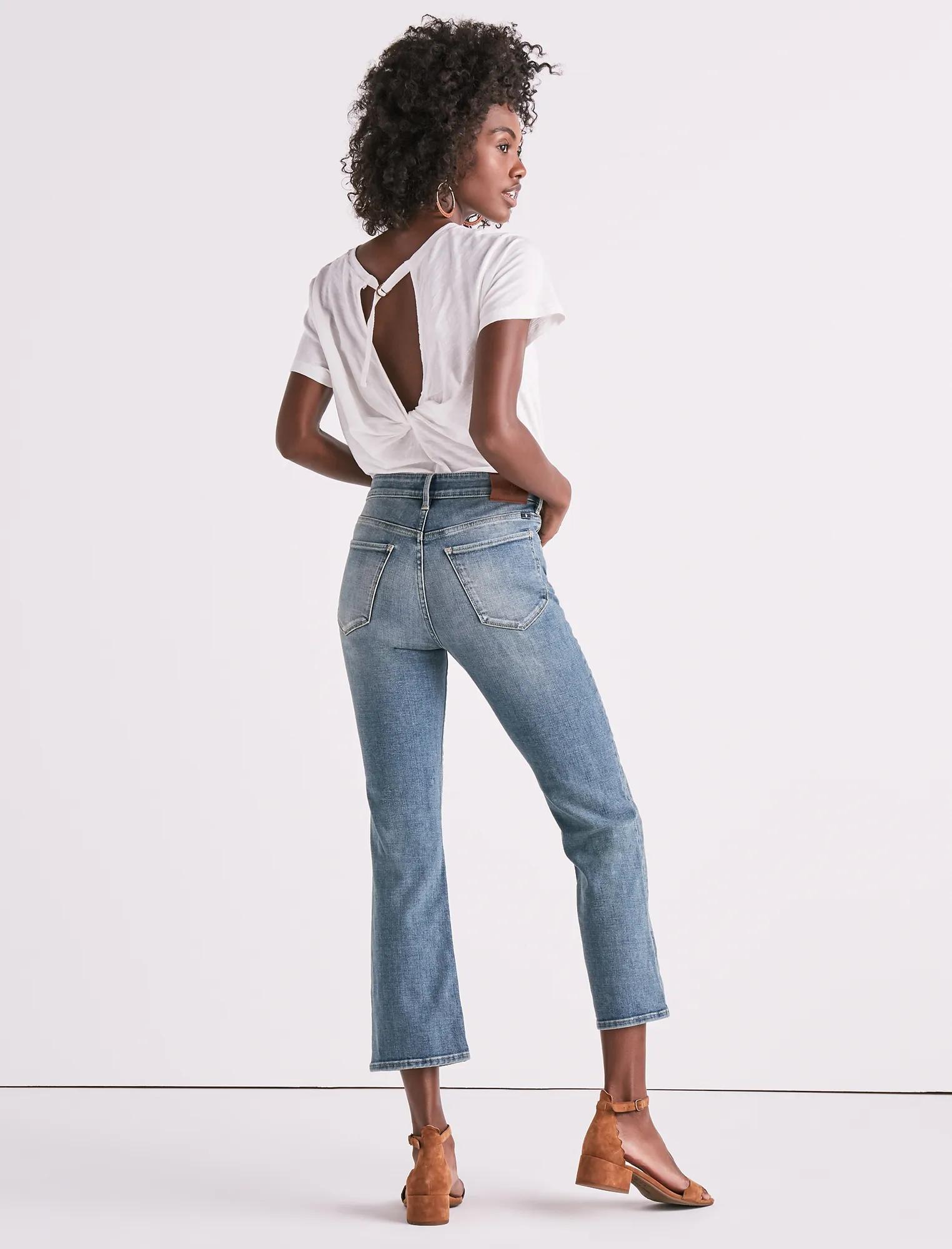BRIDGETTE HIGH RISE CROP FLARE JEAN IN RIO RANCHO, image 3