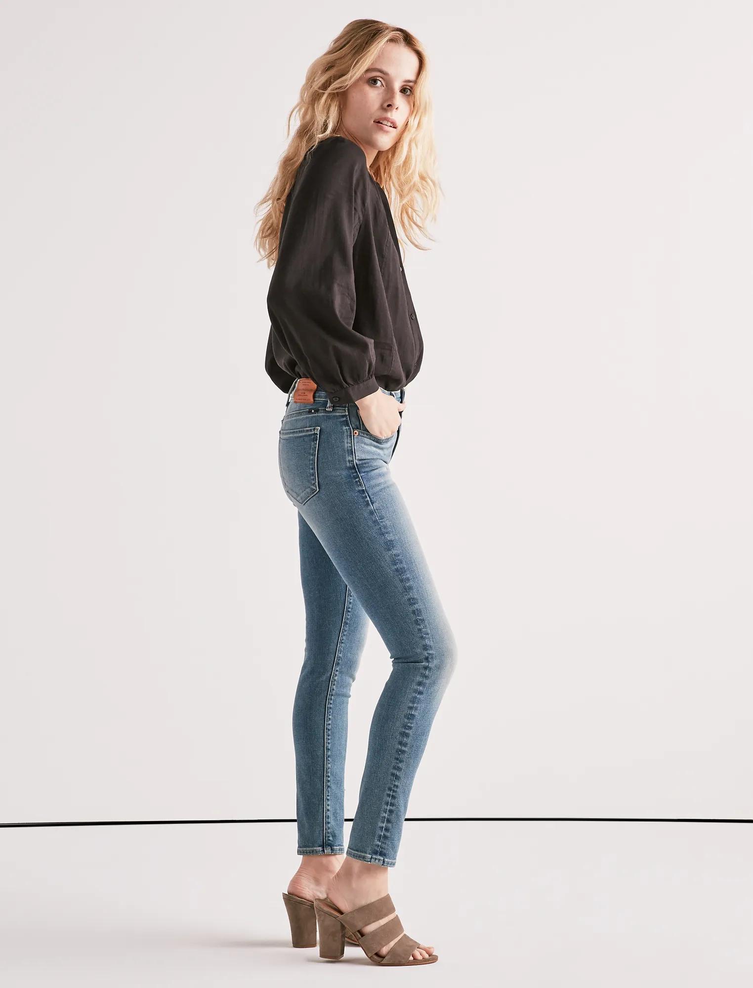 AVA MID RISE SKINNY JEAN IN ROCKY RIVER, image 2