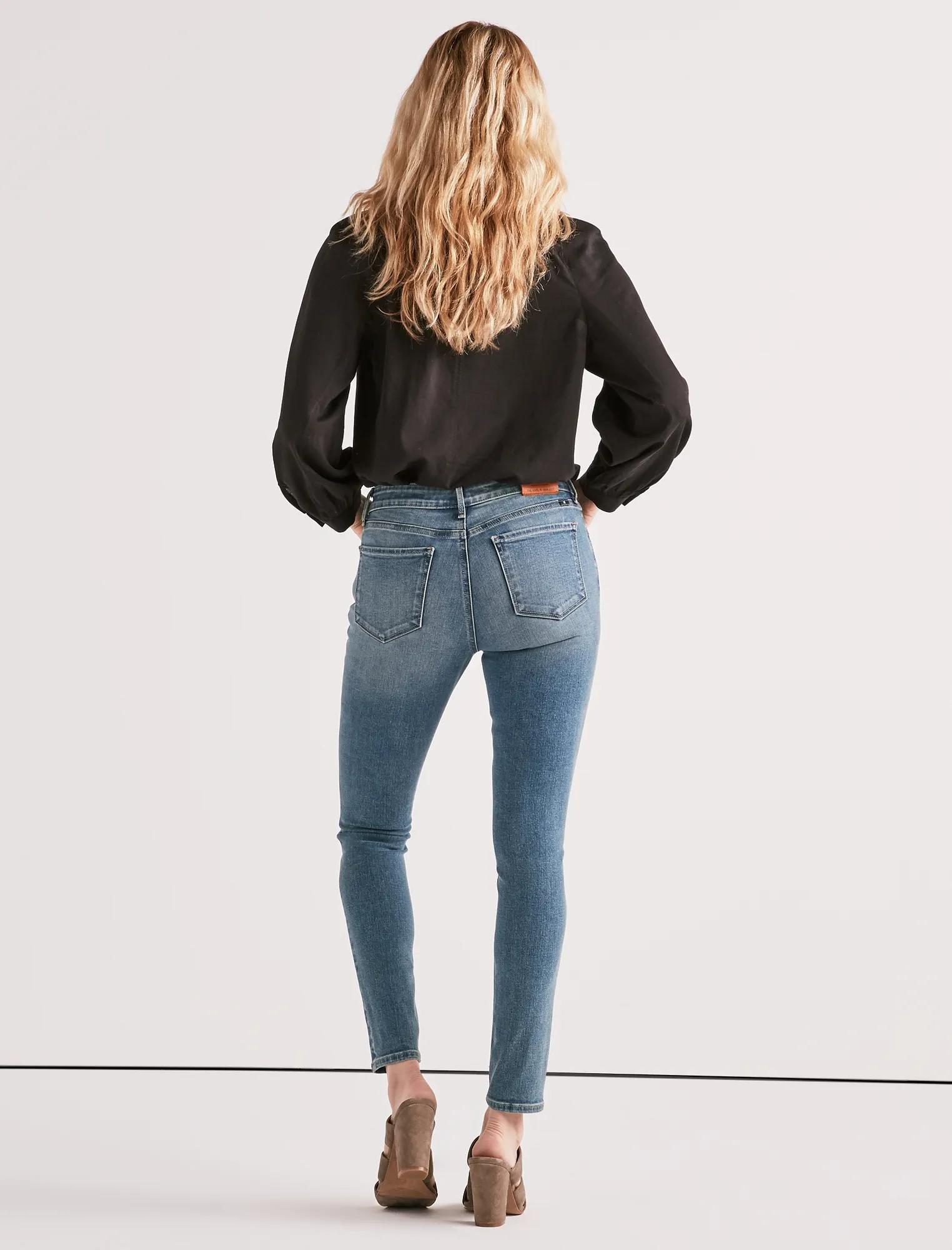 AVA MID RISE SKINNY JEAN IN ROCKY RIVER, image 3