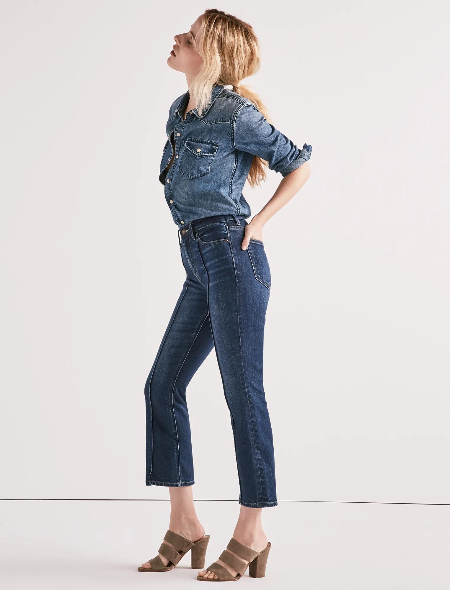 BRIDGETTE CROPPED FLARE JEAN, image 2