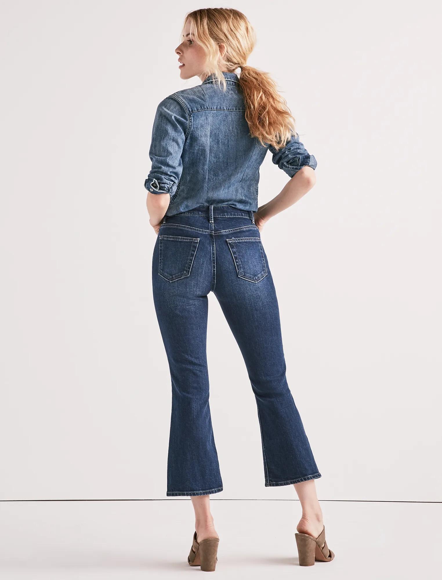 BRIDGETTE CROPPED FLARE JEAN, image 3