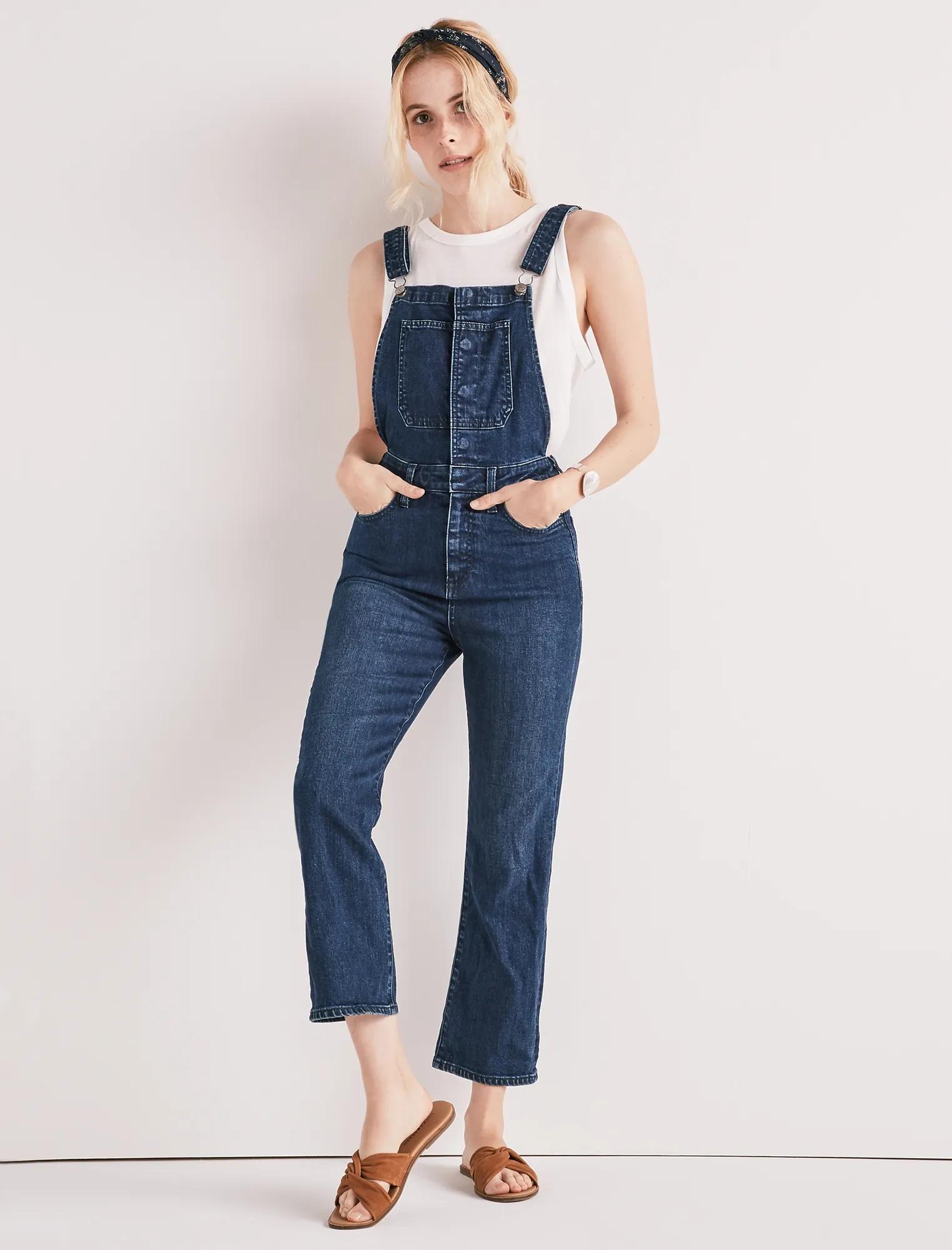 BRIDGETTE CROP FLARE OVERALL, image 1