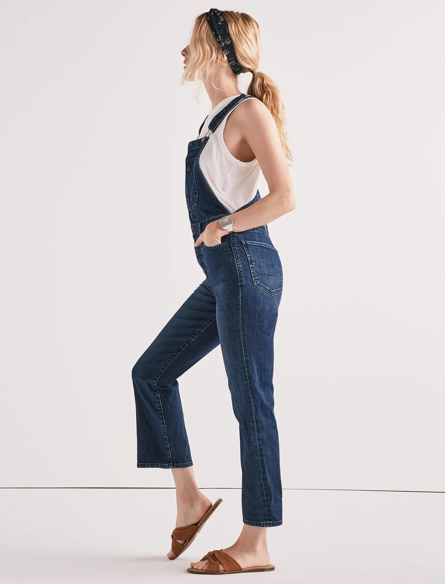 BRIDGETTE CROP FLARE OVERALL, image 2