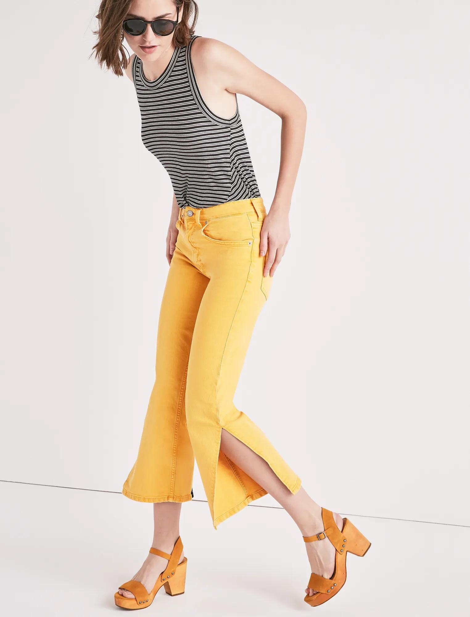 LUCKY PINS HIGH RISE  JEAN WITH SIDE SLIT, image 1