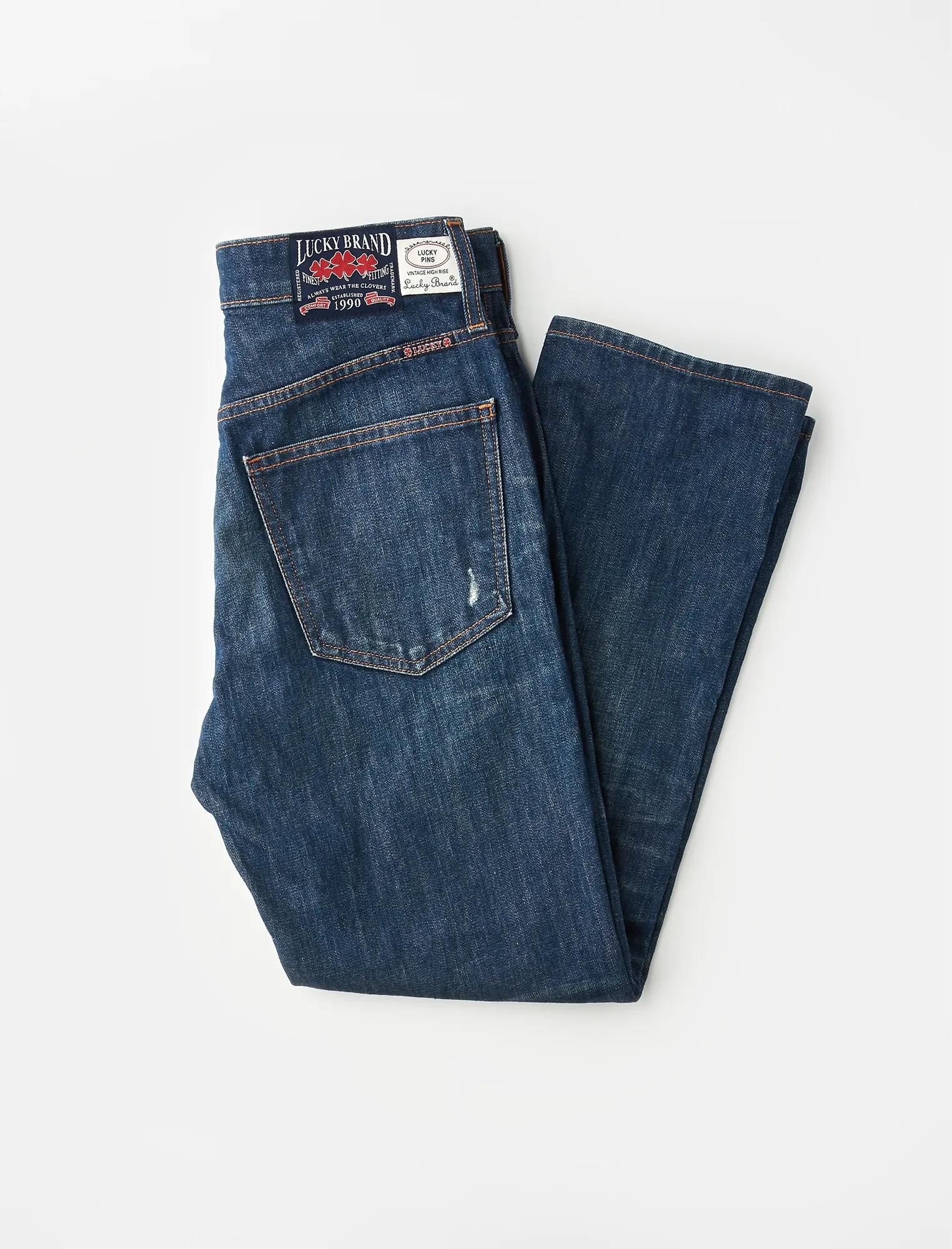MADE IN L.A. LUCKY PINS HIGH RISE JEAN IN STARK, image 5