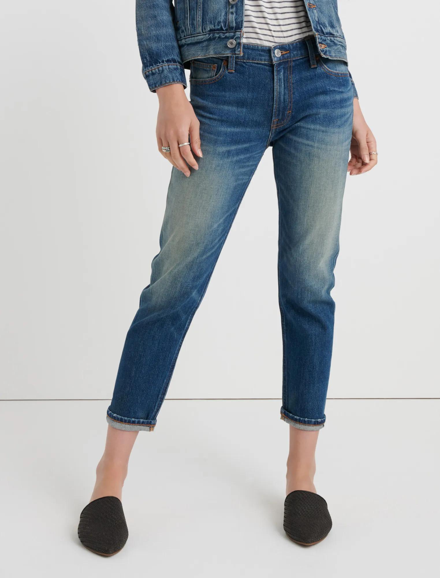 lucky brand sienna cigarette jeans Distressed Denim Medium Wash Ankle Crop 6/28 Lucky Brand Women's Mid Rise