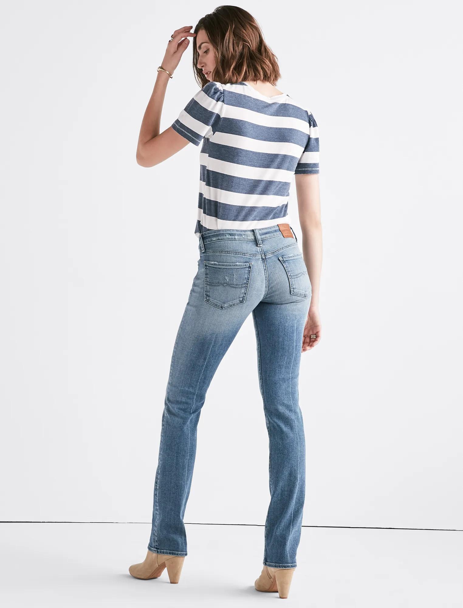 Sweet Mid Rise Straight Jean, image 3