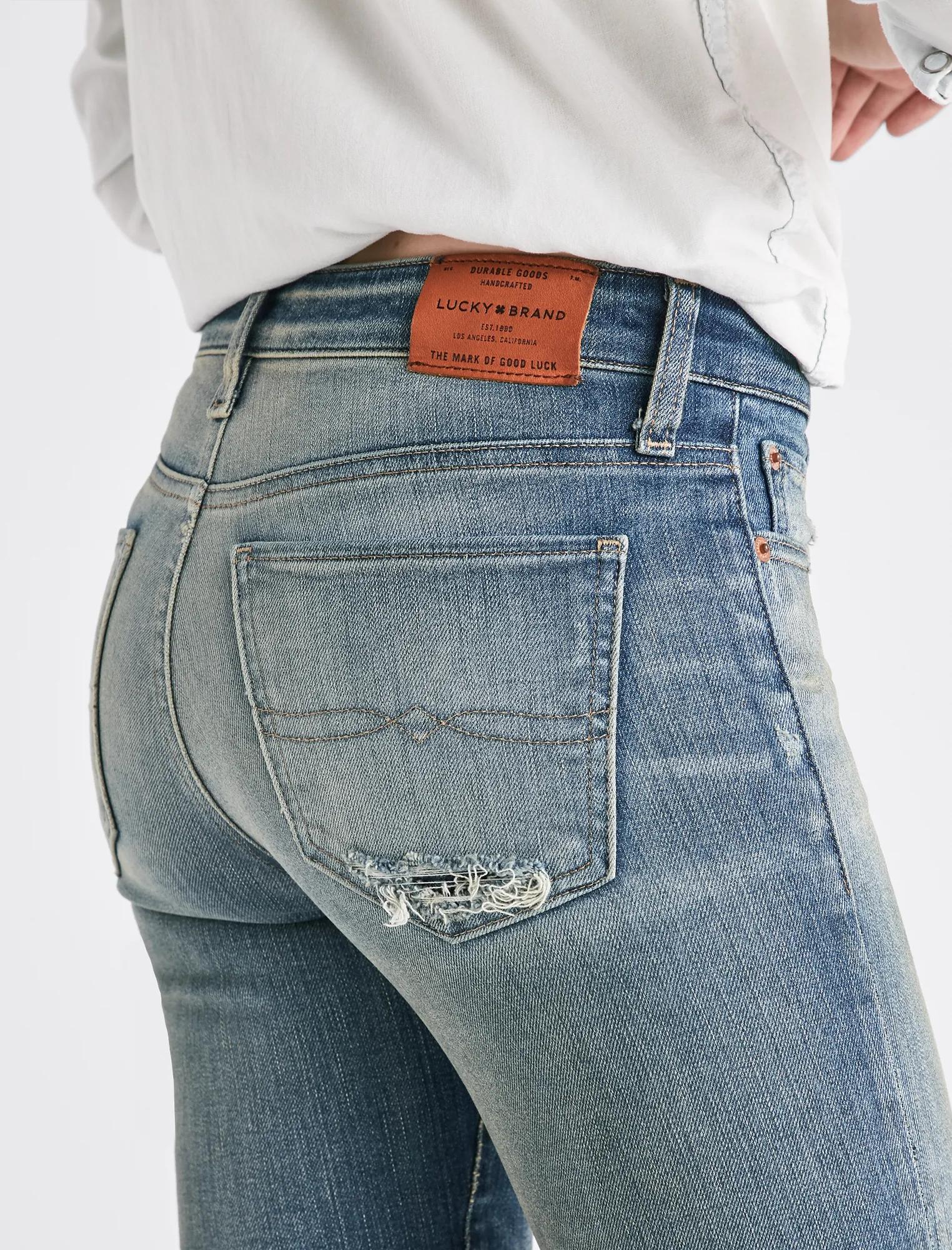 Sweet Mid Rise Tinted Straight Jean, image 4