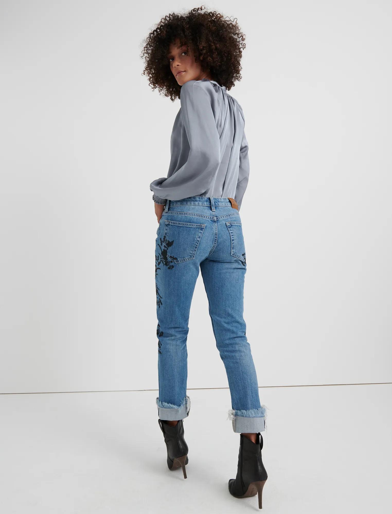 SIENNA SLIM BOYFRIEND with Embroidery, image 3