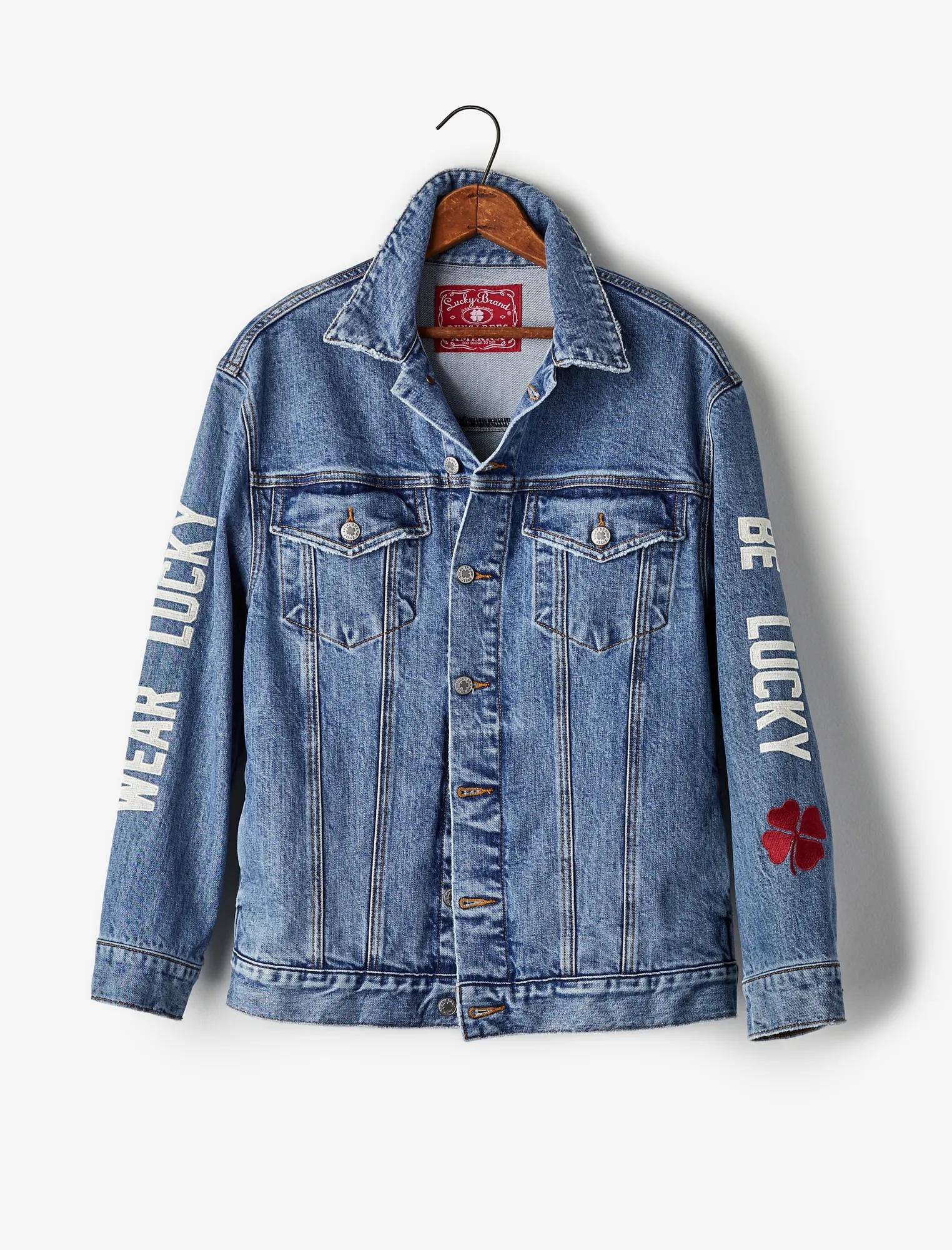 Totally Lucky Boyfriend Trucker Jacket, image 1